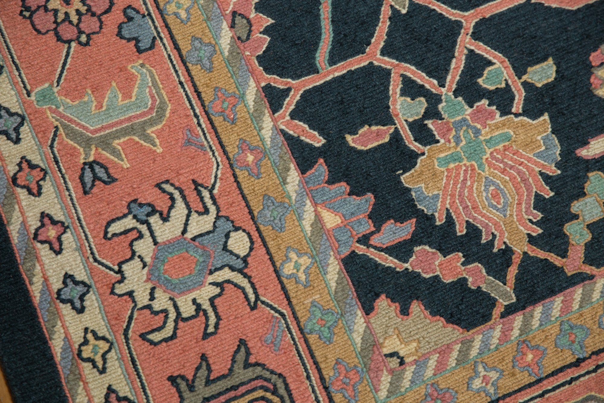 9x12 Vintage Serapi Indian Soumac Design Carpet by Old New House® - product image 10 for Resin Society