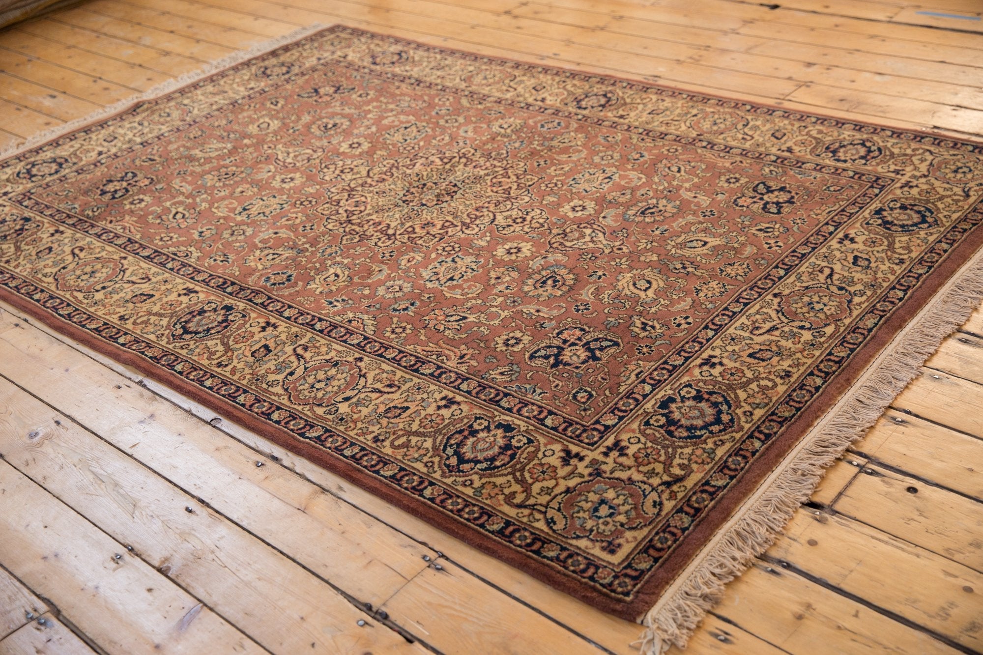 5.5x8 Vintage Romanian Tabriz Design Carpet by Old New House® - product image 4 for Resin Society