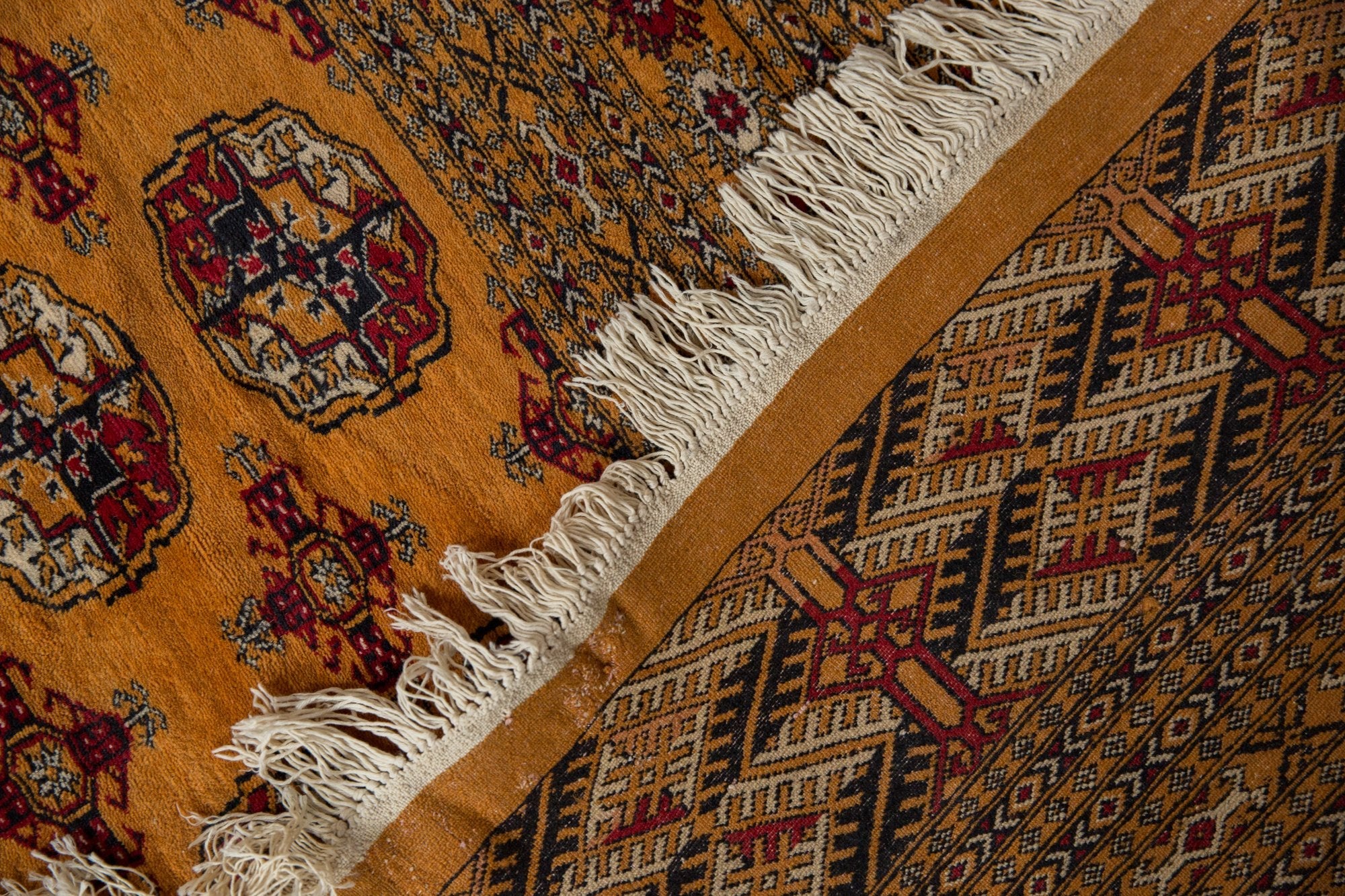 10x14 Vintage Fine Pakistani Bokhara Design Carpet by Old New House® - product image 12 for Resin Society