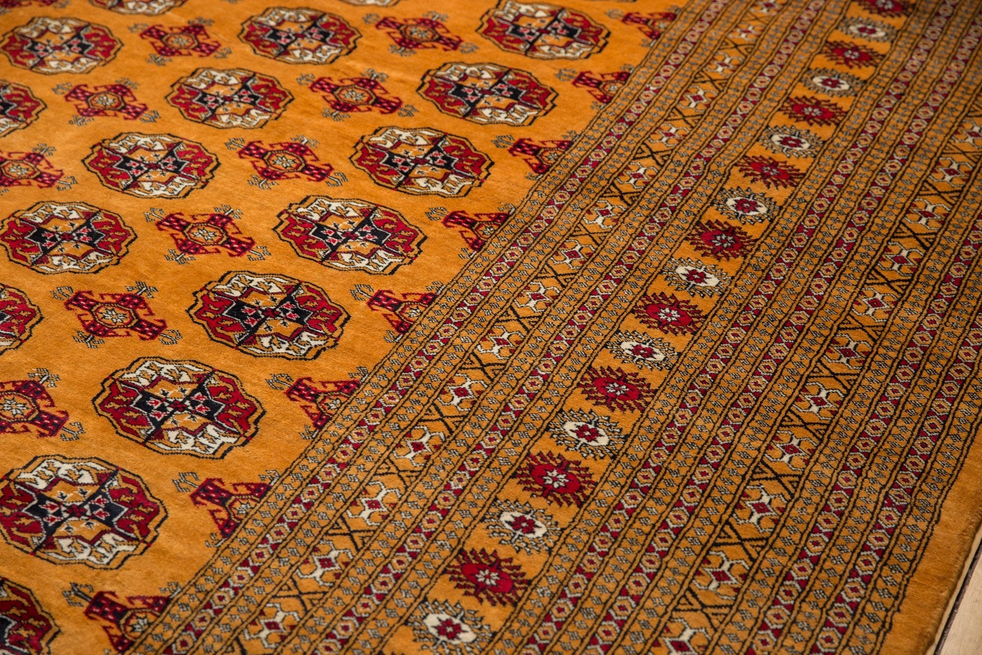 10x14 Vintage Fine Pakistani Bokhara Design Carpet by Old New House® - product image 16 for Resin Society