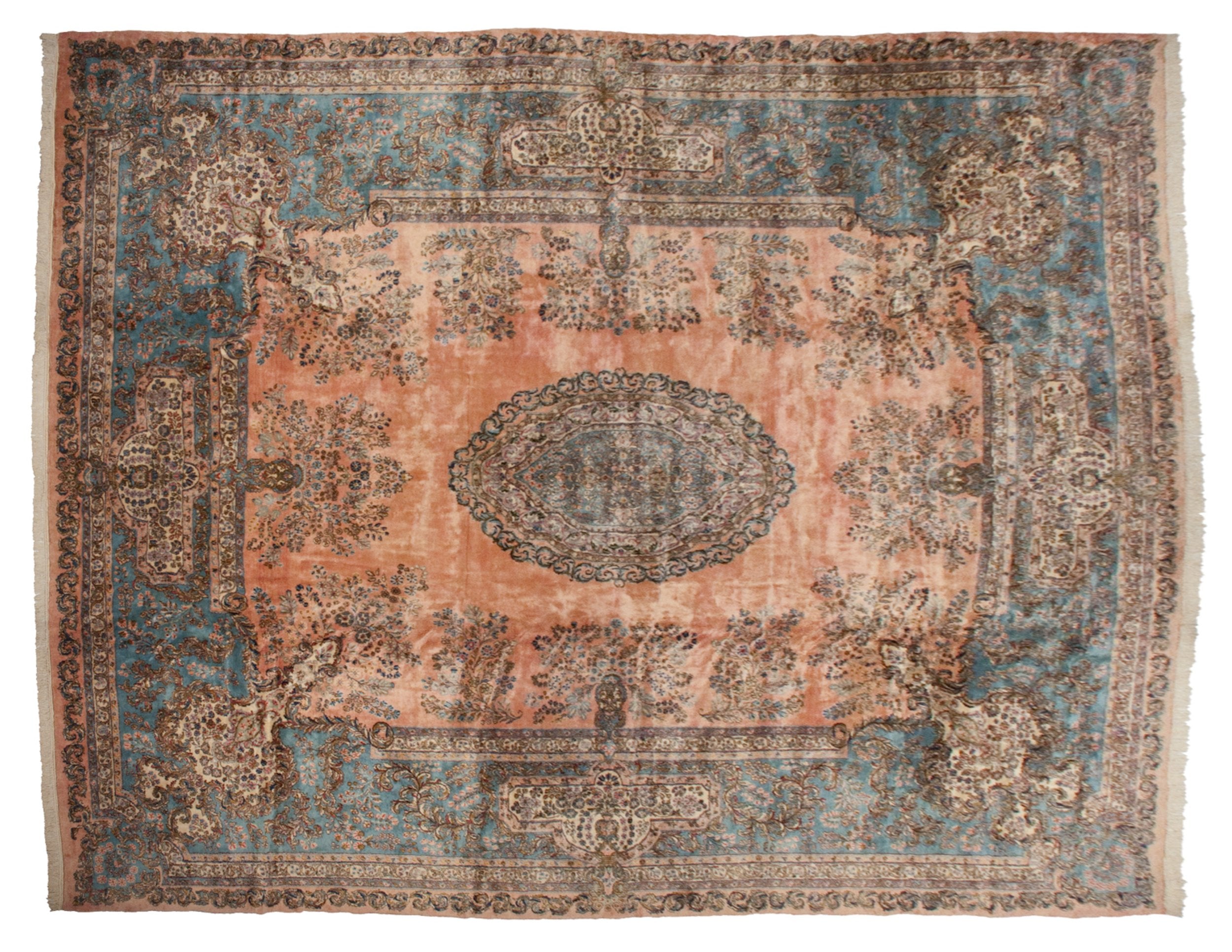 13.5x17 Vintage Cyrus Crown® Kerman Carpet by Old New House® - product image 2 for Resin Society