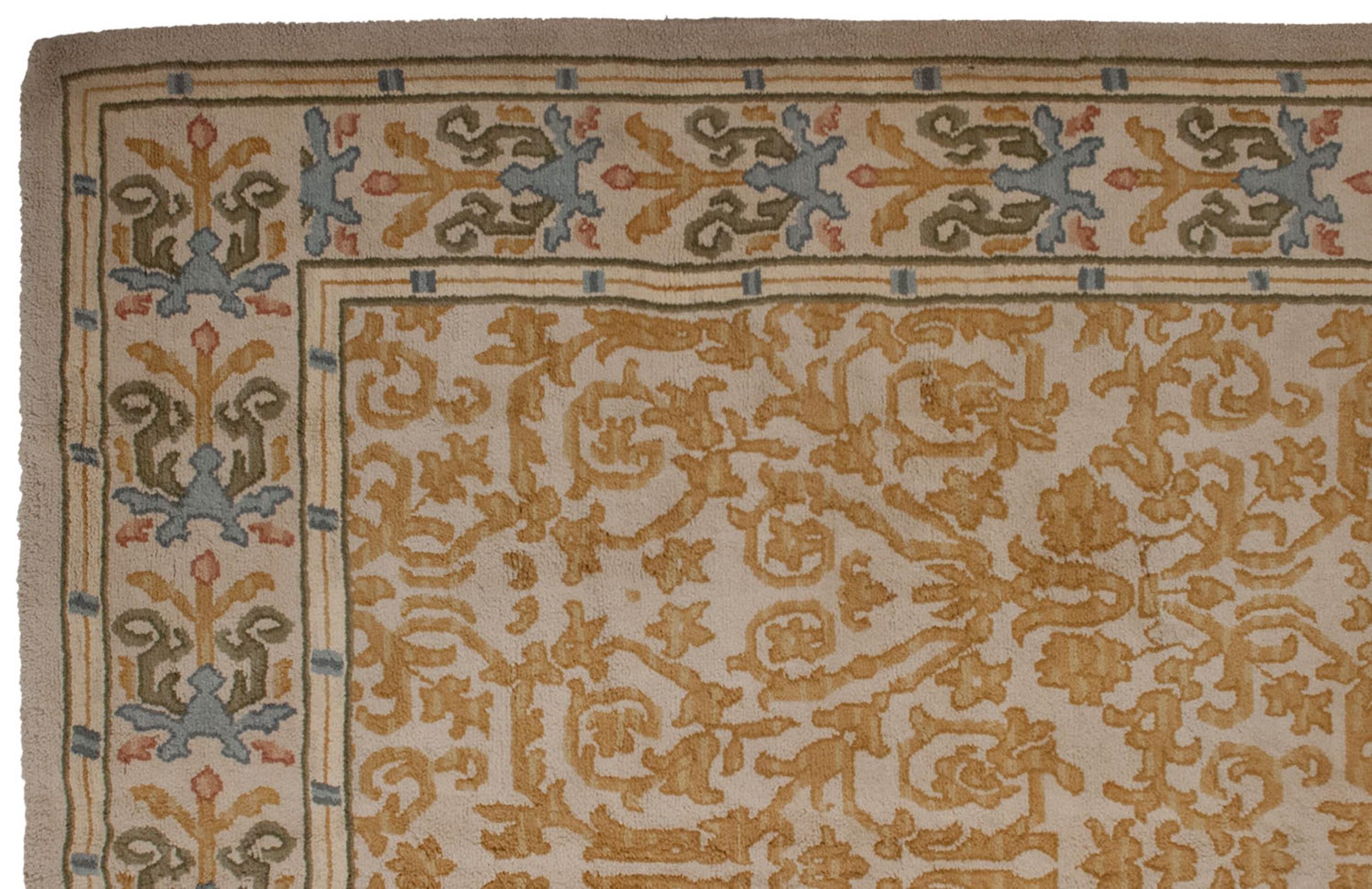 9x12 Vintage Spanish Arts And Crafts Design Carpet by Old New House® - product image 3 for Resin Society