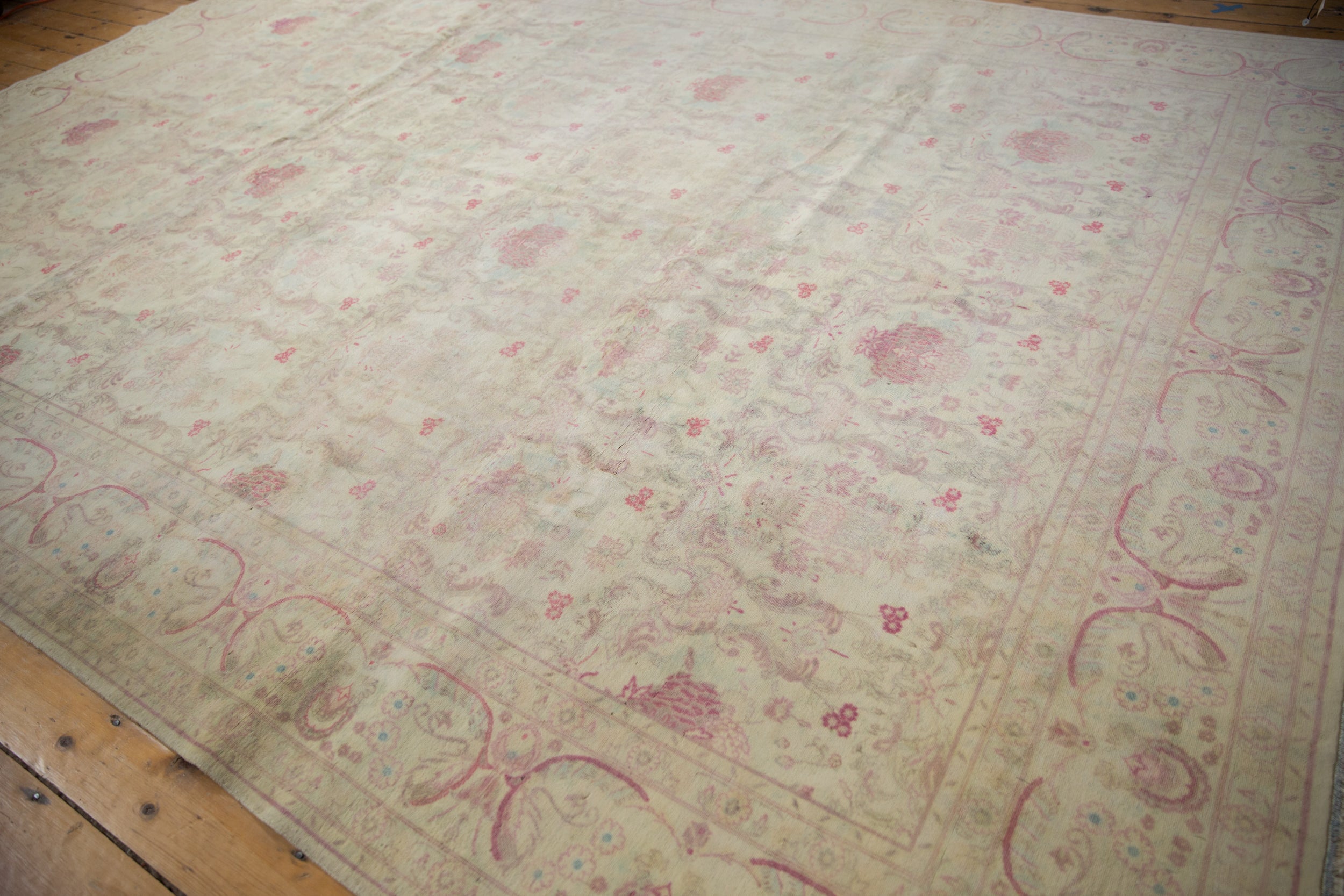 10x14 Vintage Distressed Bulgarian Kerman Design Carpet by Old New House® - product image 9 for Resin Society