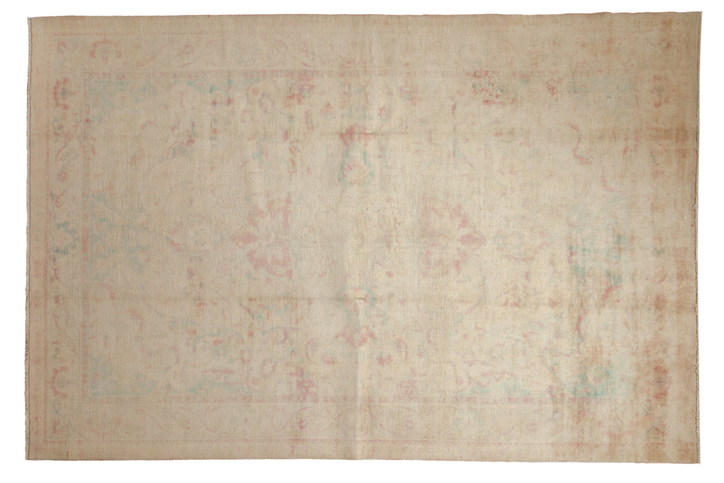 6x9 Vintage Distressed Bulgarian Polonaise Design Carpet by Old New House® - main product image for Resin Society