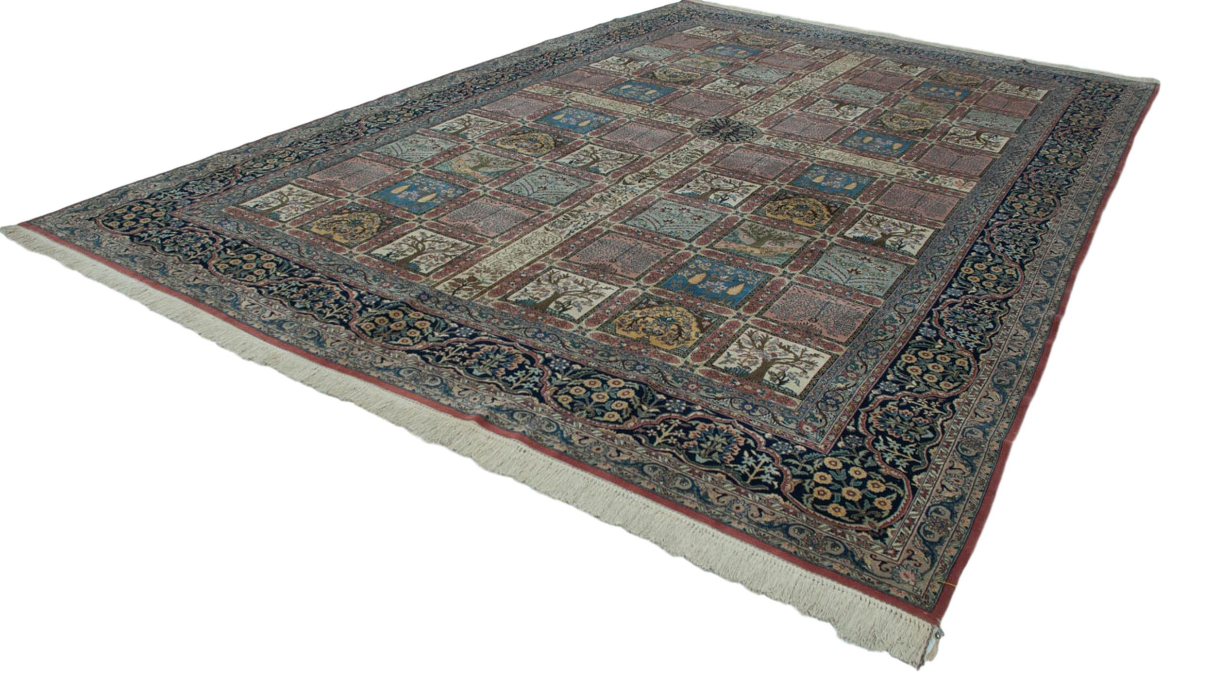 12x17.5 Vintage Bulgarian Kerman Design Carpet by Old New House® - product image 8 for Resin Society
