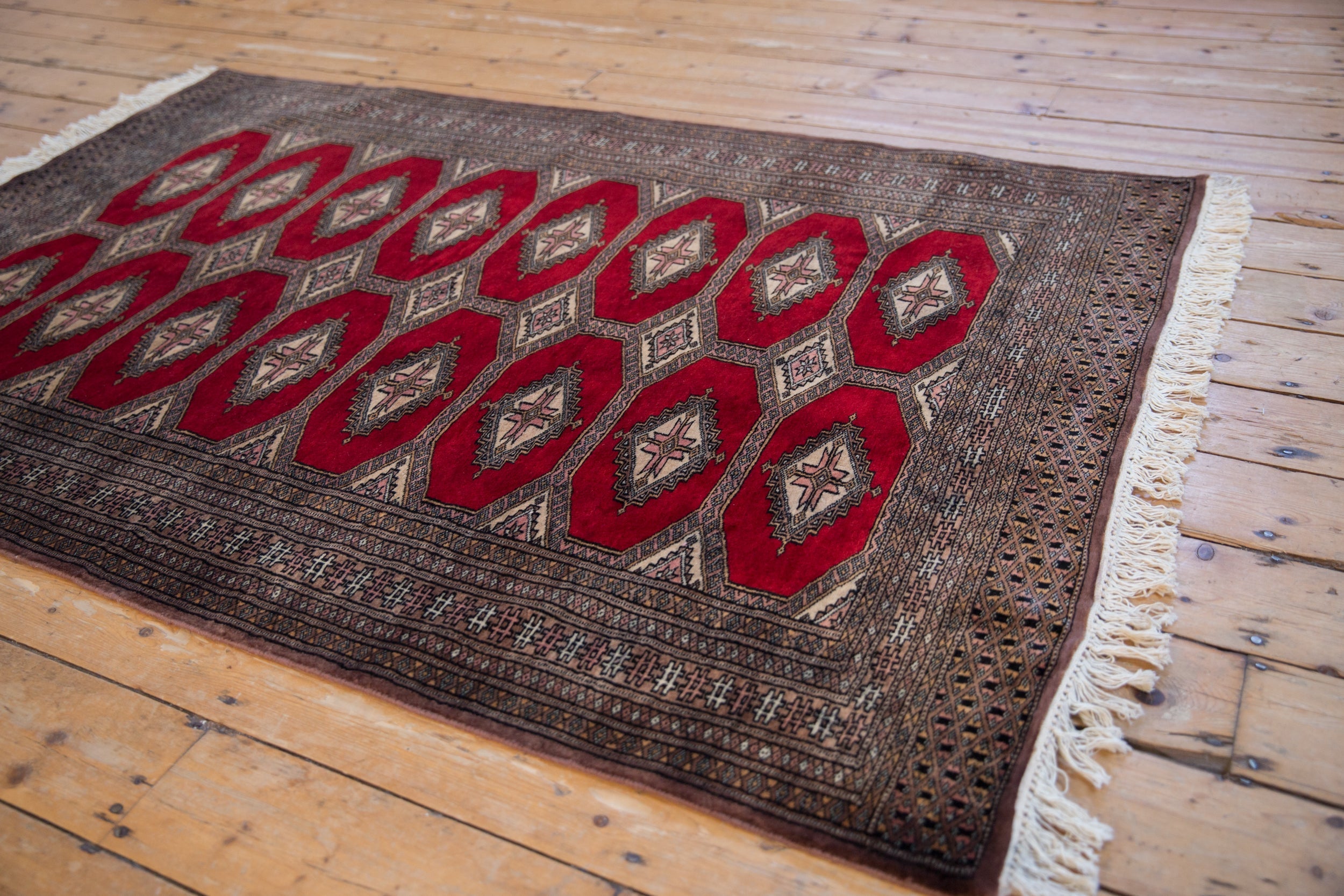 4x6 Vintage Fine Pakistani Turkmen Design Rug by Old New House® - product image 3 for Resin Society