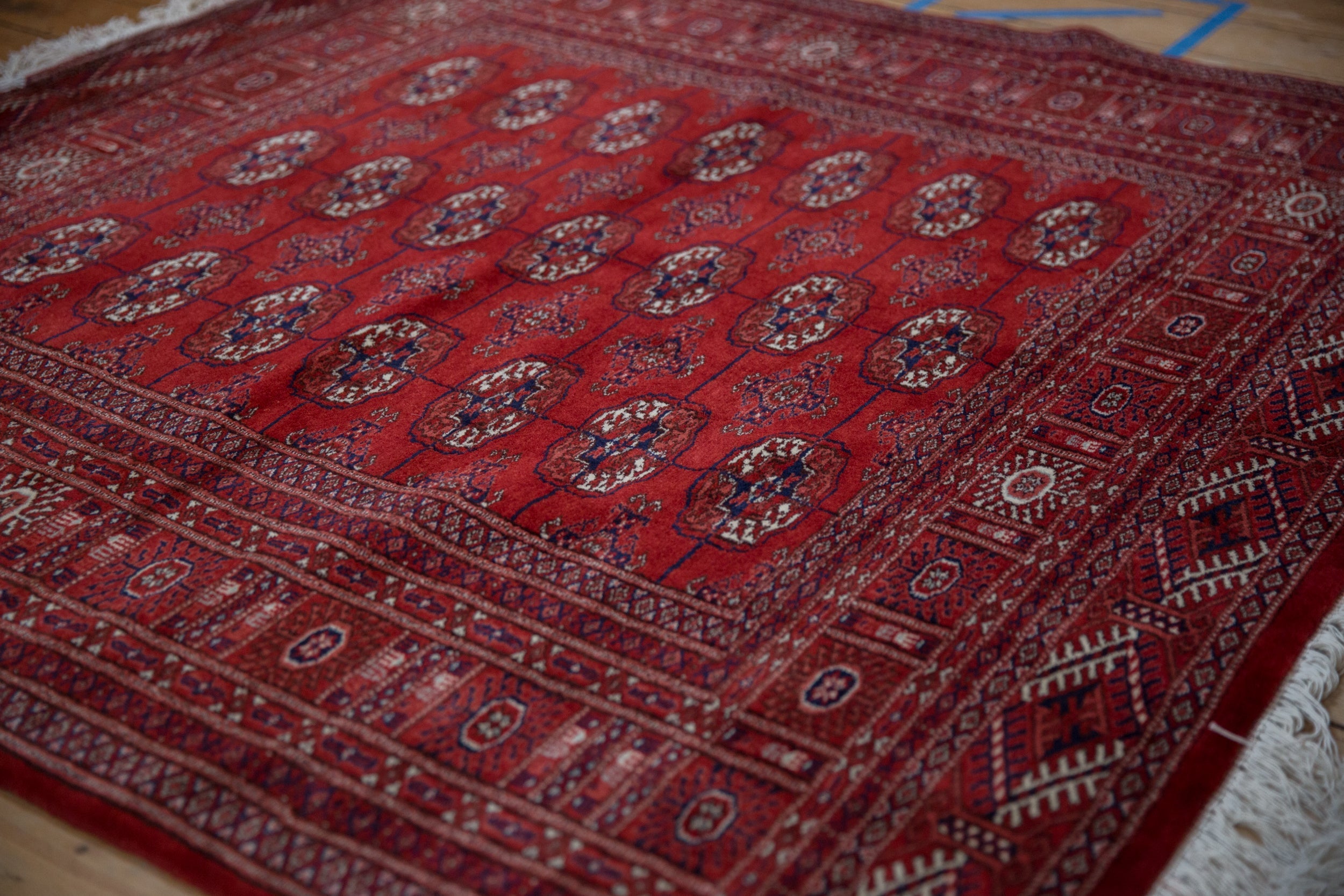 5x5 Vintage Fine Bokhara Square Rug by Old New House® - product image 5 for Resin Society
