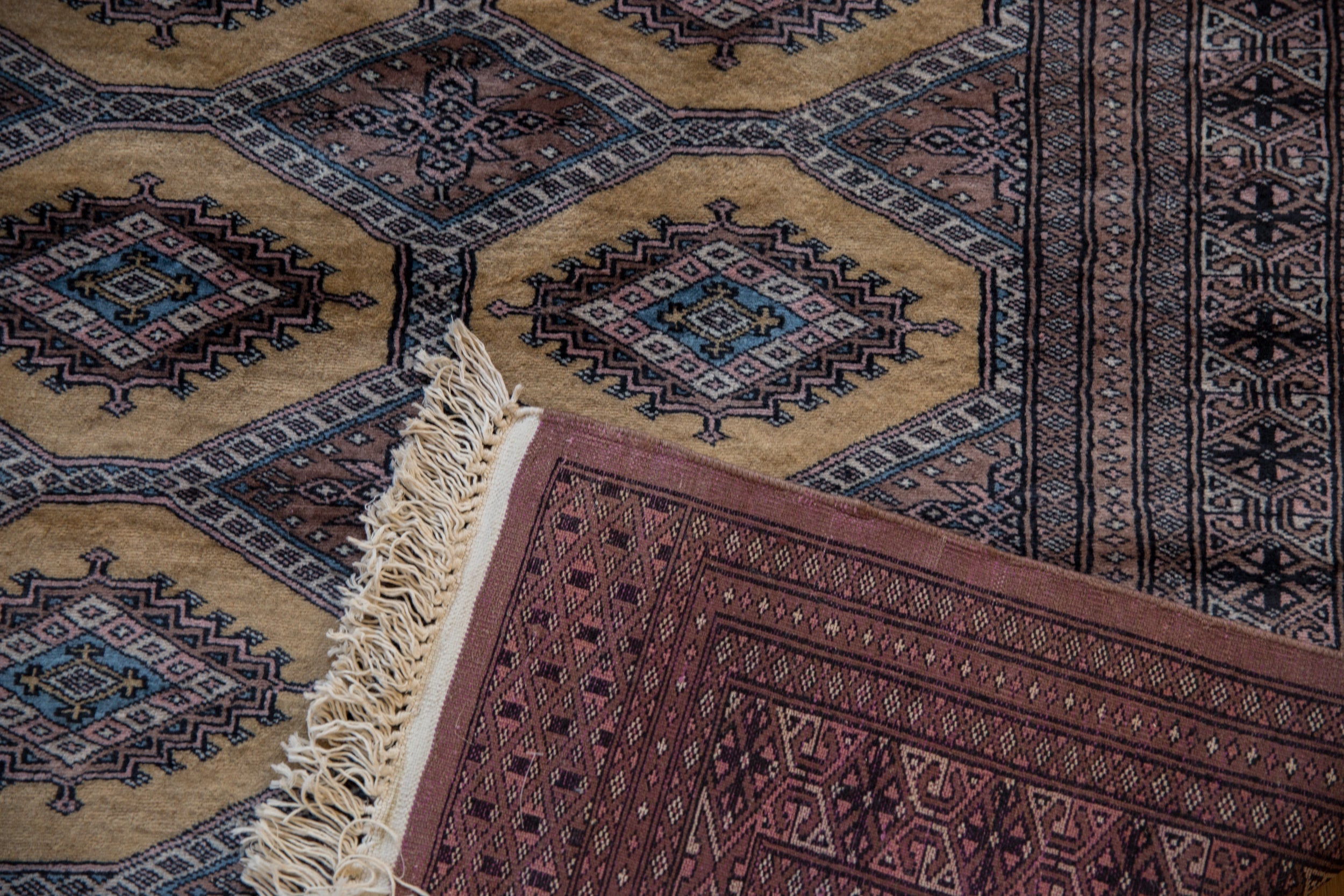 4x6 Vintage Fine Pakistani Turkmen Design Rug by Old New House® - product image 9 for Resin Society