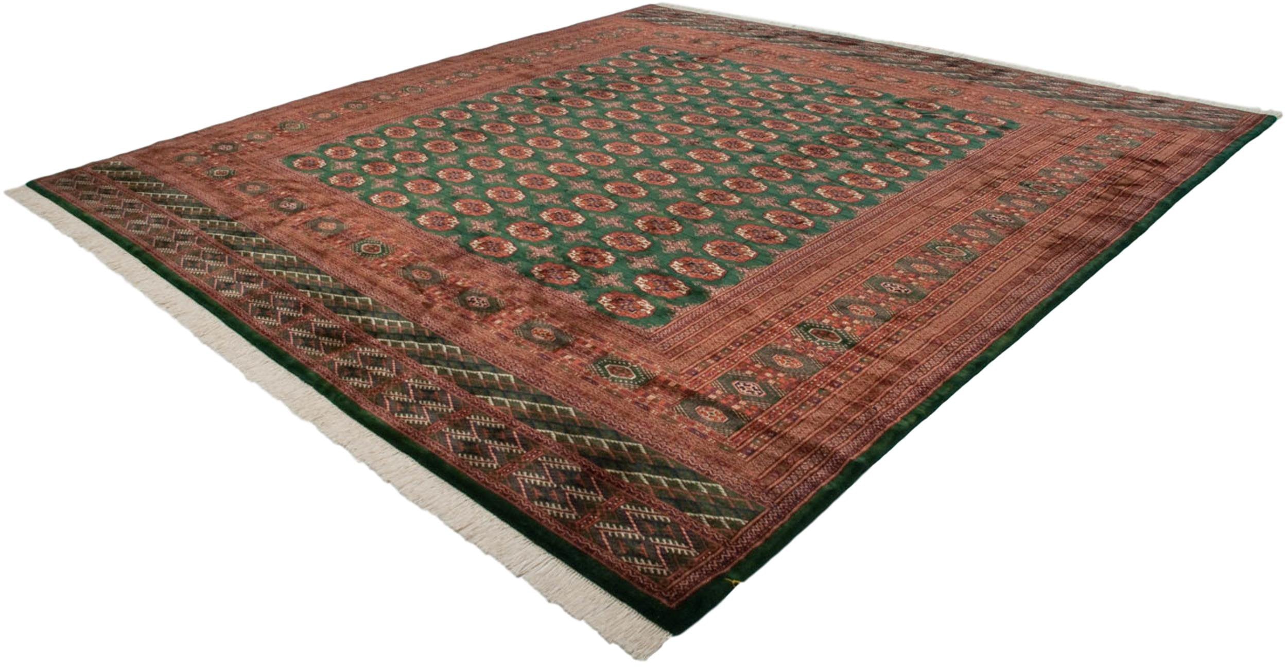 12x12.5 Vintage Fine Bokhara Square Carpet by Old New House® - product image 16 for Resin Society