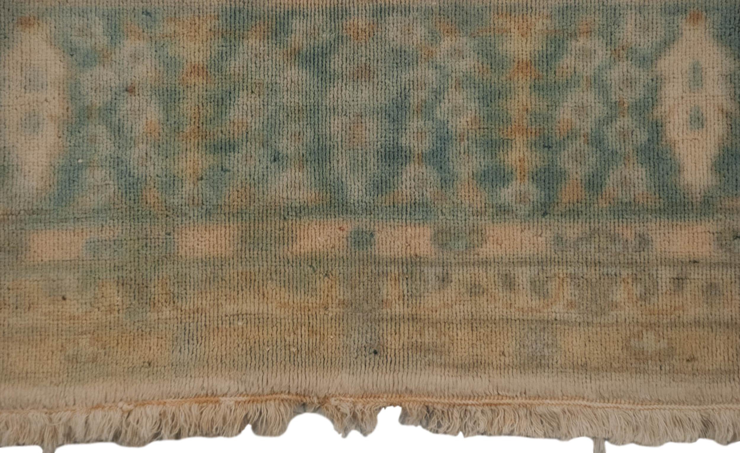 6x9 Vintage Distressed Bulgarian Kerman Design Carpet by Old New House® - product image 5 for Resin Society