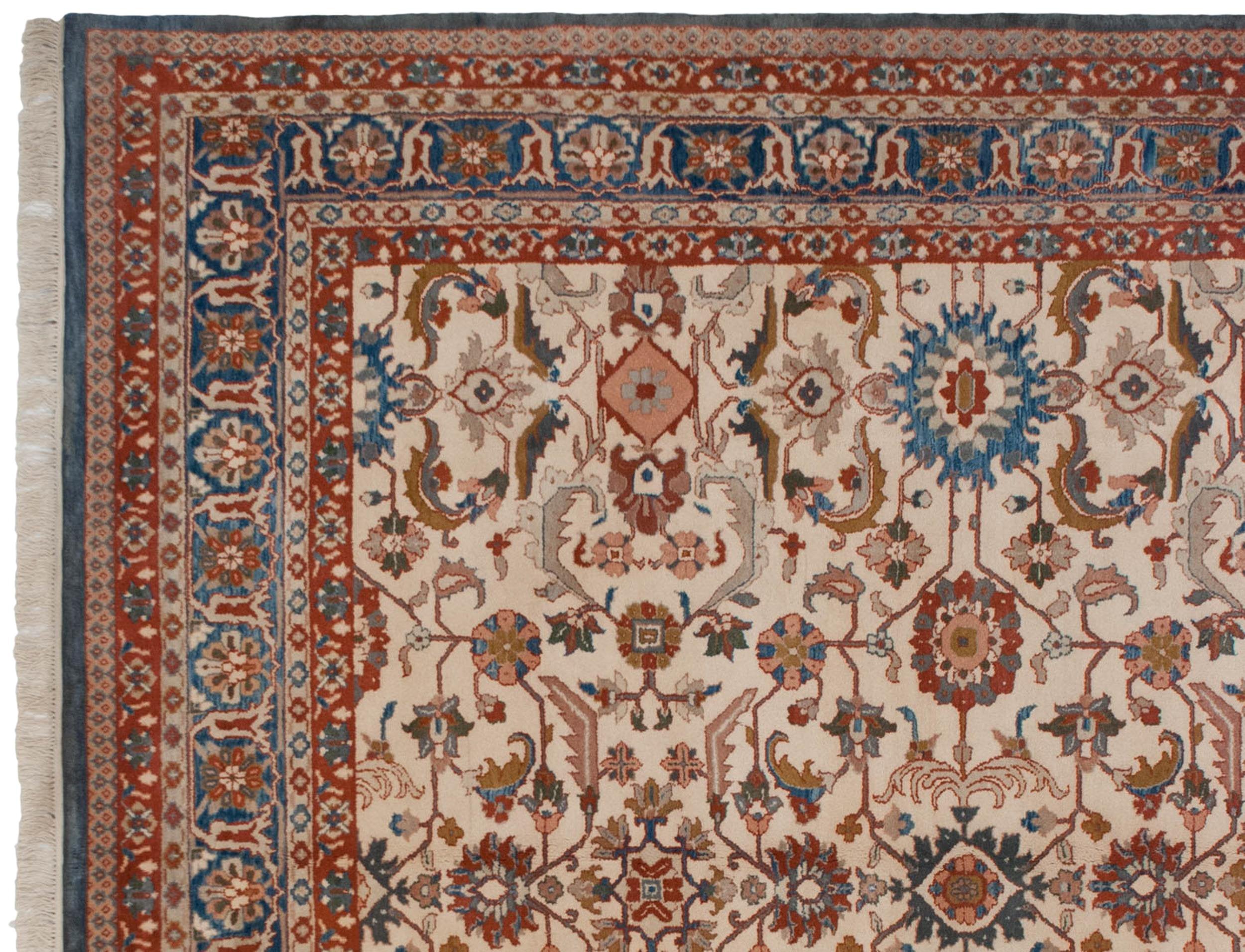 10x14 Vintage Indian Sultanabad Design Carpet by Old New House® - product image 4 for Resin Society