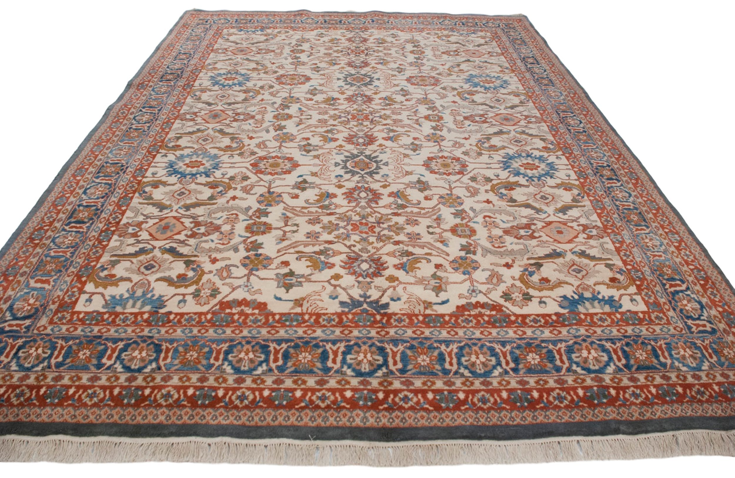 10x14 Vintage Indian Sultanabad Design Carpet by Old New House® - product image 7 for Resin Society