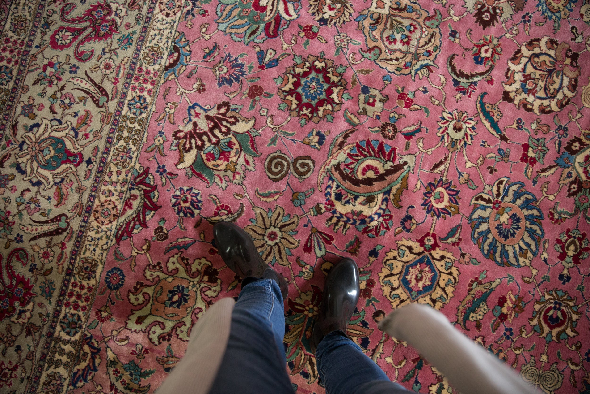12x13.5 Vintage Tabriz Square Carpet by Old New House® - product image 2 for Resin Society