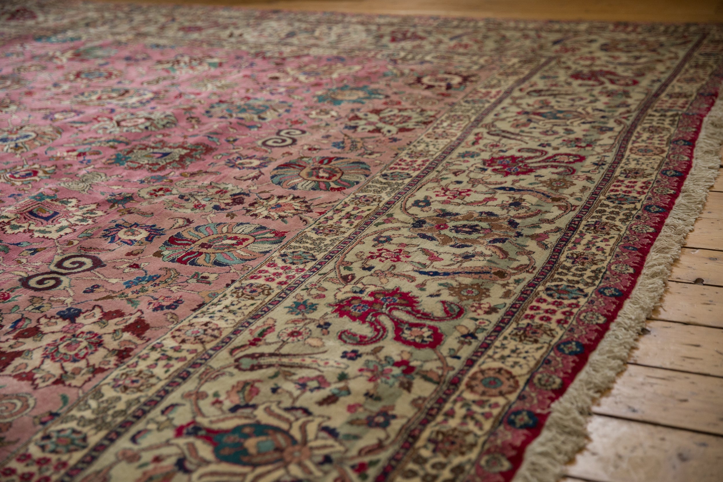 12x13.5 Vintage Tabriz Square Carpet by Old New House® - product image 4 for Resin Society