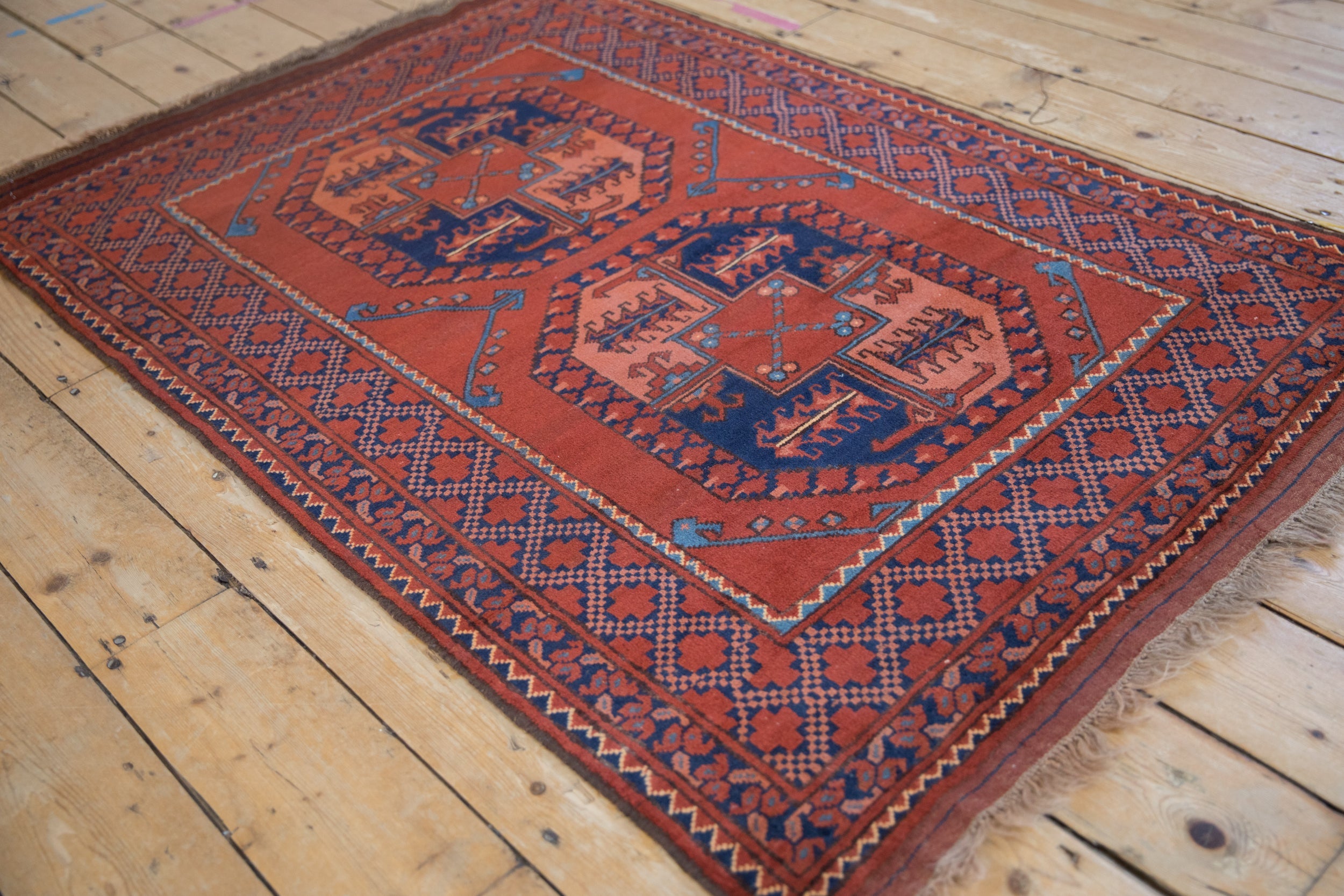 3.5x5 Vintage Pakistani Ersari Design Rug by Old New House® - product image 6 for Resin Society