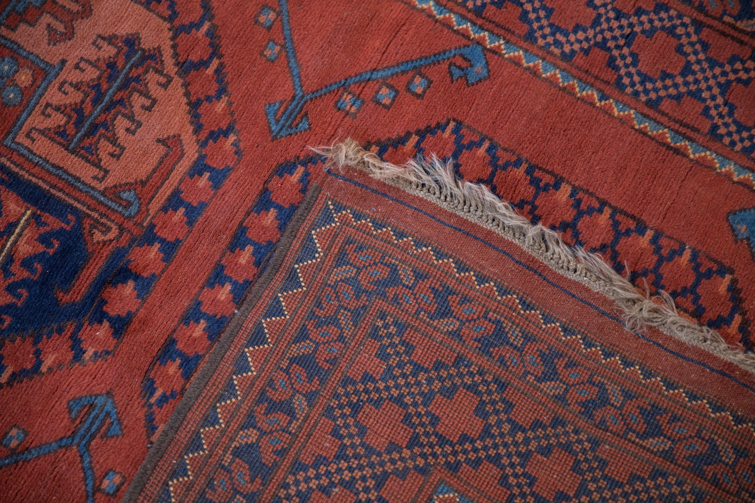 3.5x5 Vintage Pakistani Ersari Design Rug by Old New House® - product image 12 for Resin Society