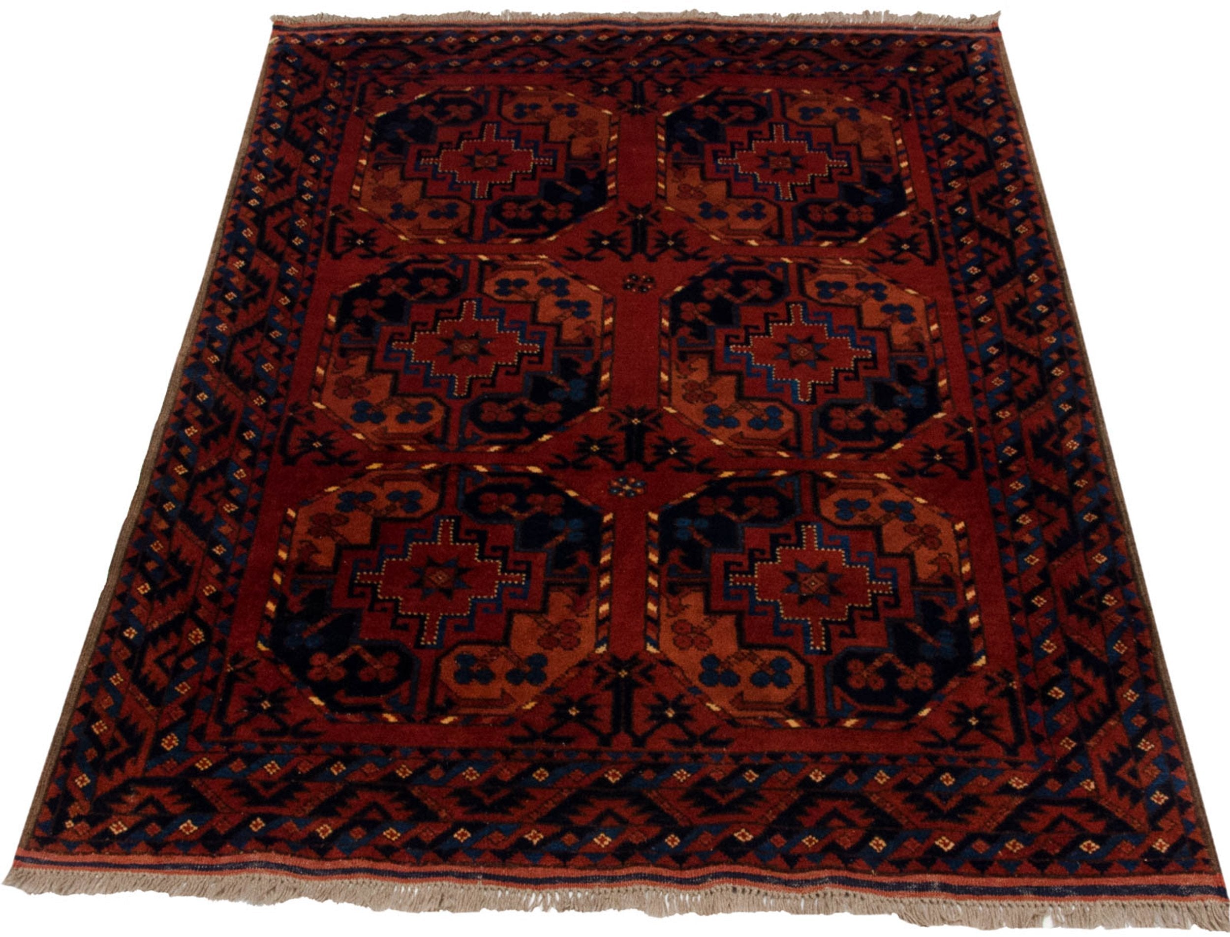 3.5x5 Vintage Pakistani Ersari Design Rug by Old New House® - product image 2 for Resin Society