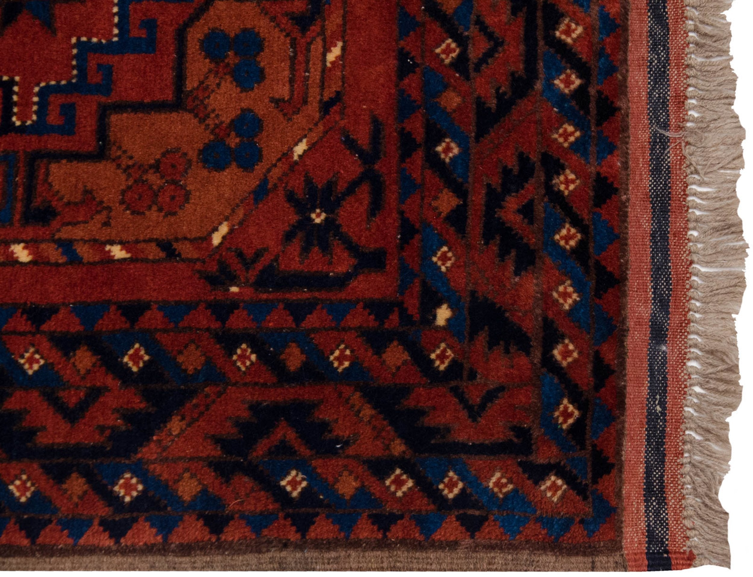3.5x5 Vintage Pakistani Ersari Design Rug by Old New House® - product image 4 for Resin Society