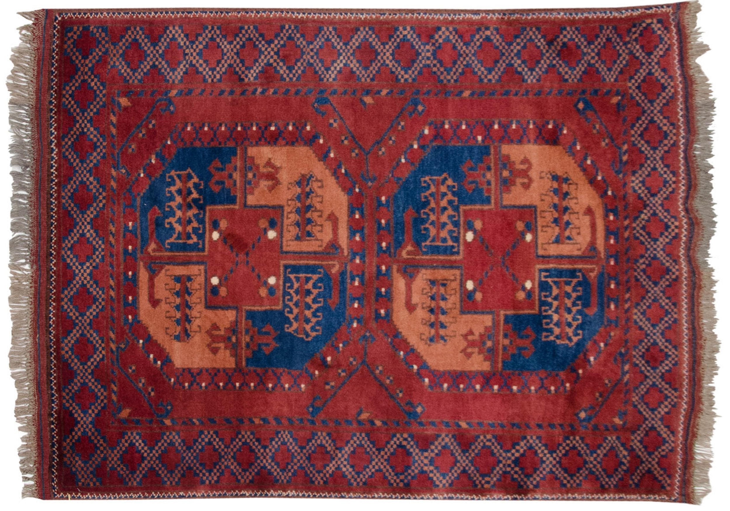 3x4 Vintage Pakistani Ersari Design Square Rug by Old New House® - product image 7 for Resin Society