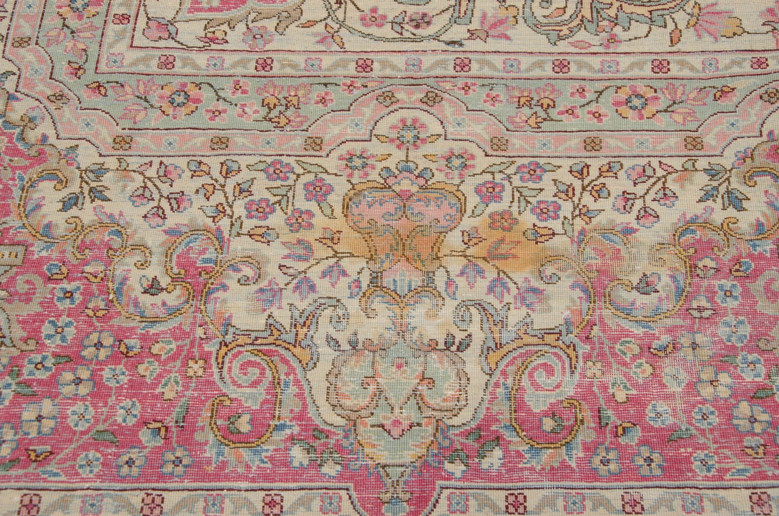 12x12.5 Vintage Bulgarian Kerman Design Square Carpet by Old New House® - product image 6 for Resin Society