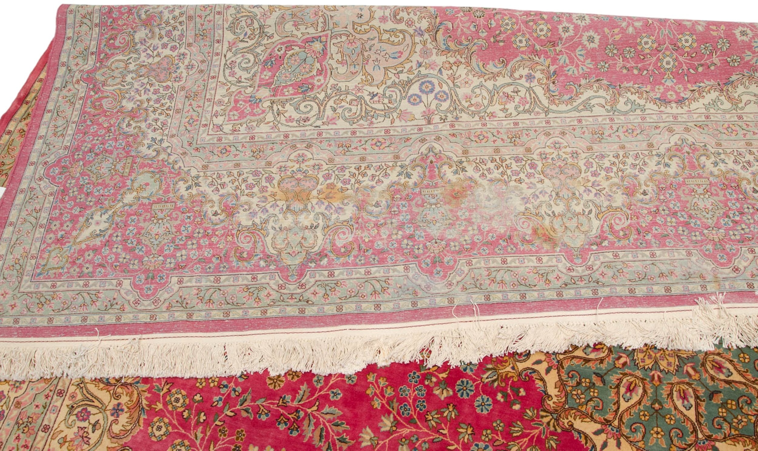 12x12.5 Vintage Bulgarian Kerman Design Square Carpet by Old New House® - product image 7 for Resin Society