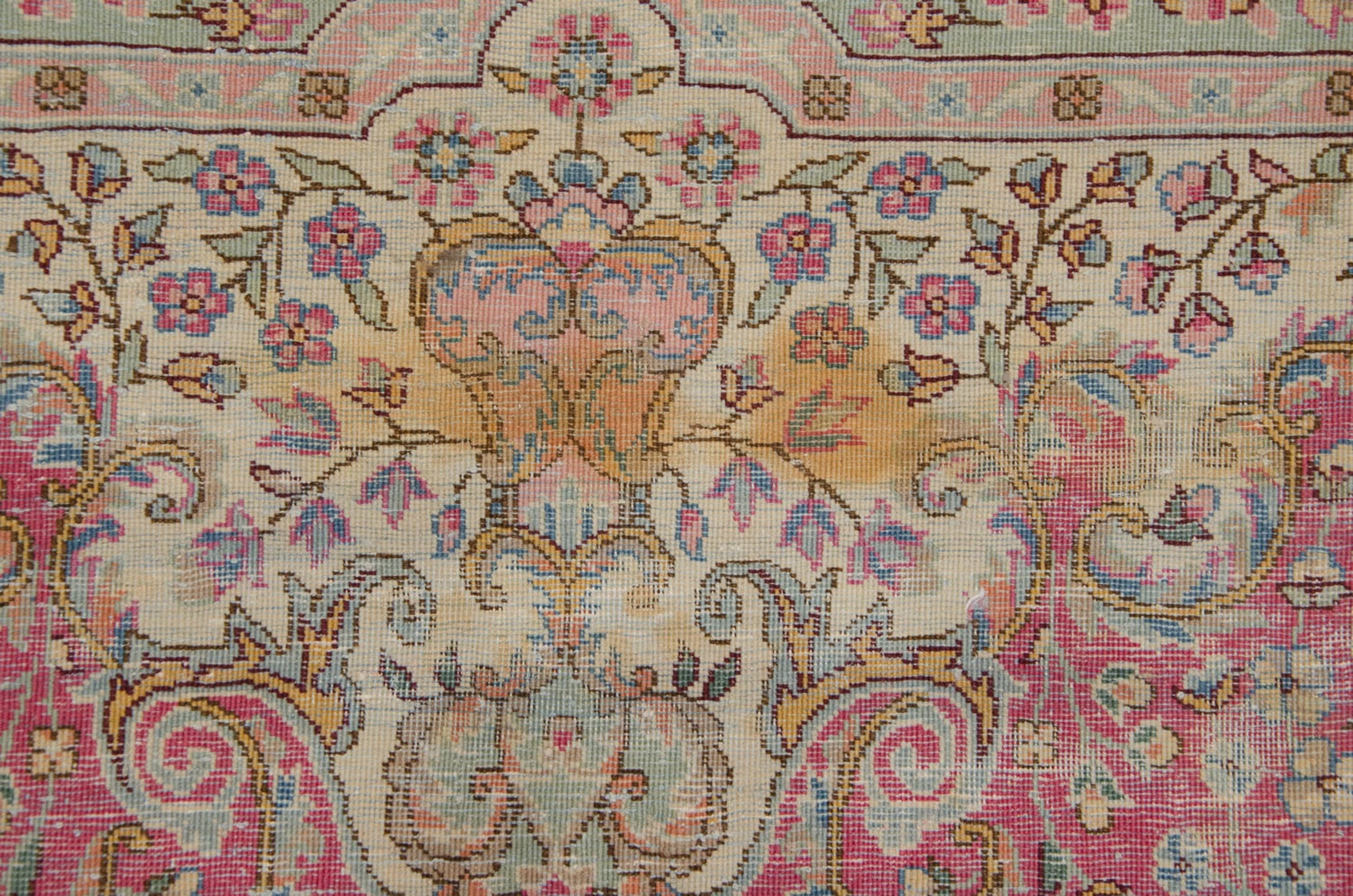 12x12.5 Vintage Bulgarian Kerman Design Square Carpet by Old New House® - product image 9 for Resin Society