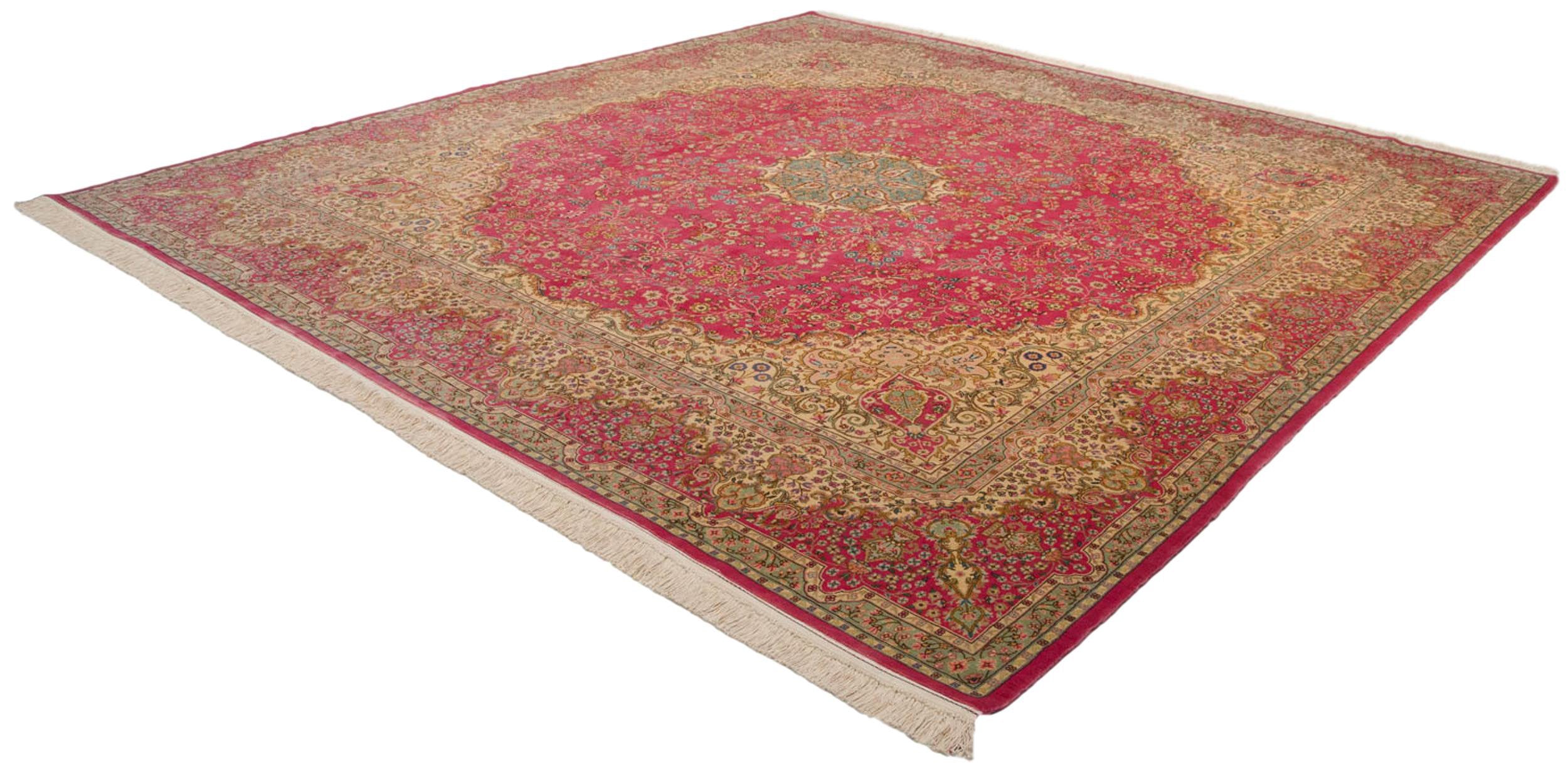 12x12.5 Vintage Bulgarian Kerman Design Square Carpet by Old New House® - product image 13 for Resin Society