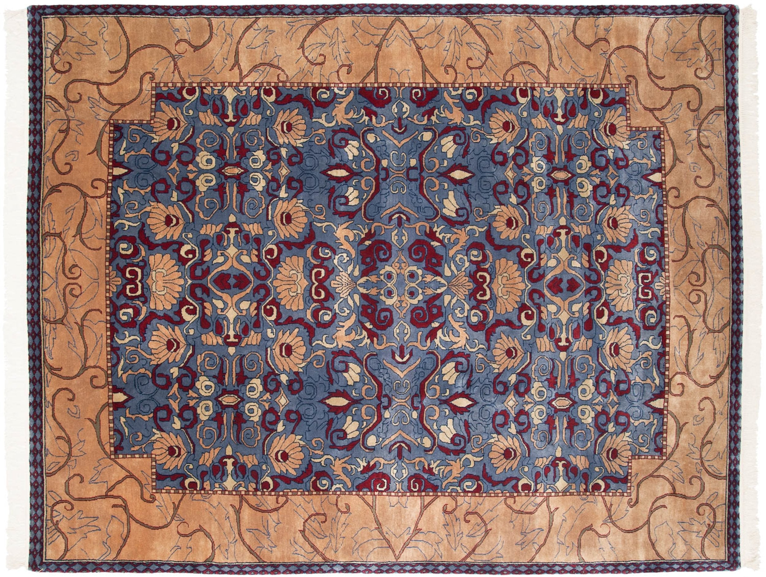 8x10 Vintage Indian Arts And Crafts Design Carpet by Old New House® - main product image for Resin Society