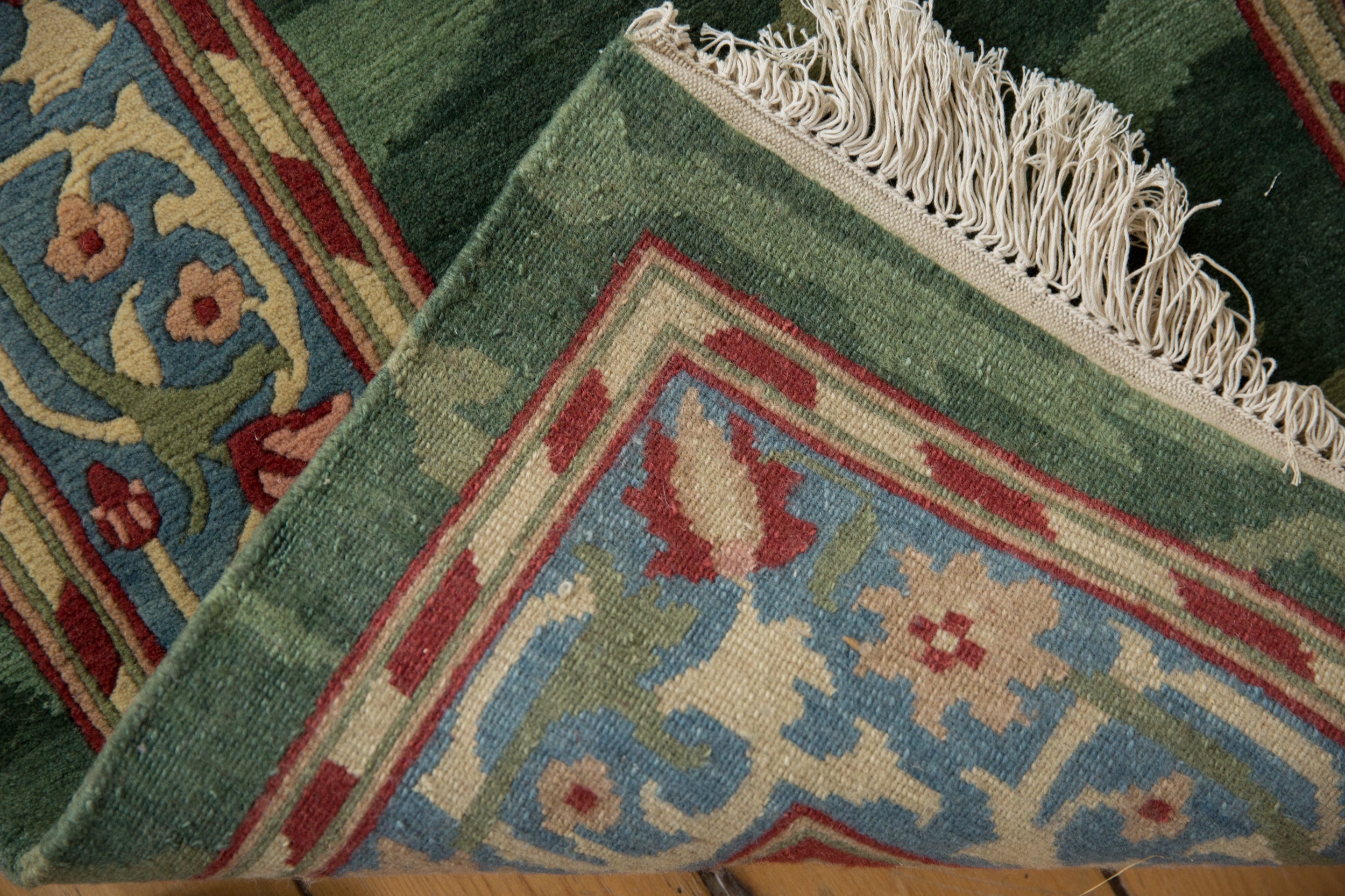 2.5x12 Vintage Indian Arts And Crafts Design Rug Runner by Old New House® - product image 9 for Resin Society