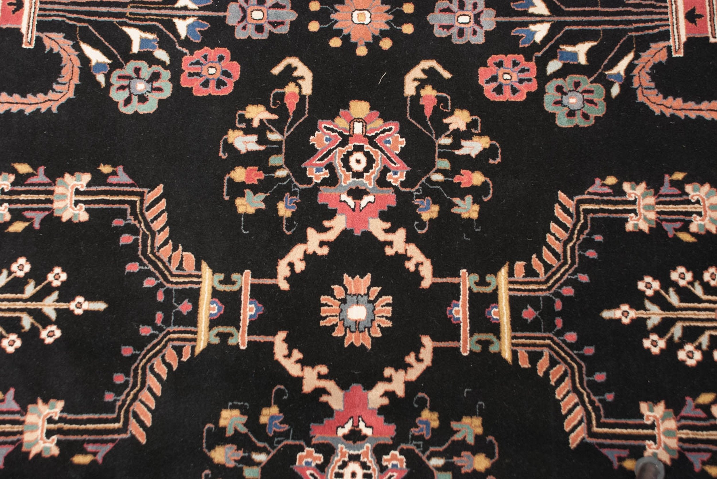 10x13.5 Vintage Indian Mohajeran Sarouk Design Carpet by Old New House® - product image 5 for Resin Society