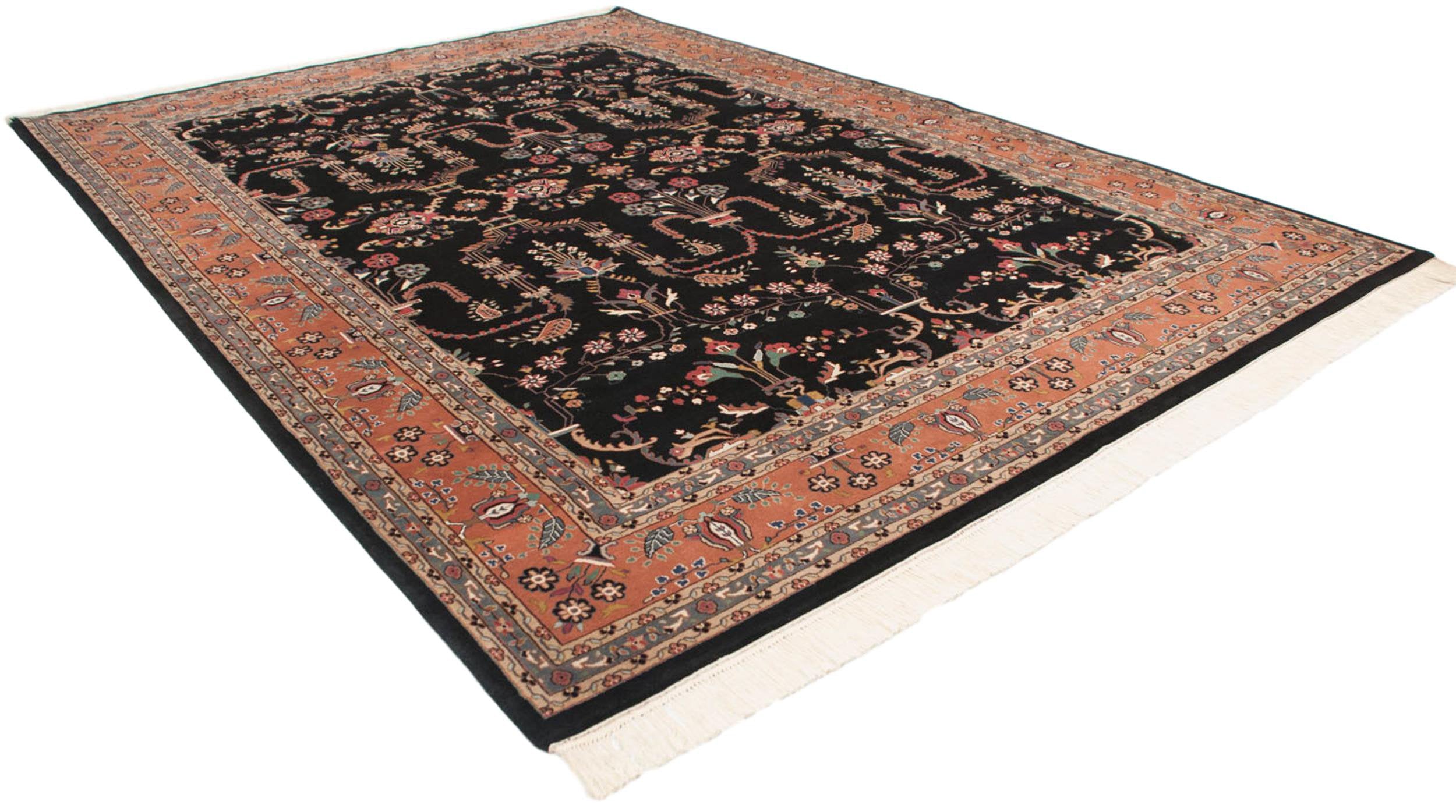 10x13.5 Vintage Indian Mohajeran Sarouk Design Carpet by Old New House® - product image 8 for Resin Society