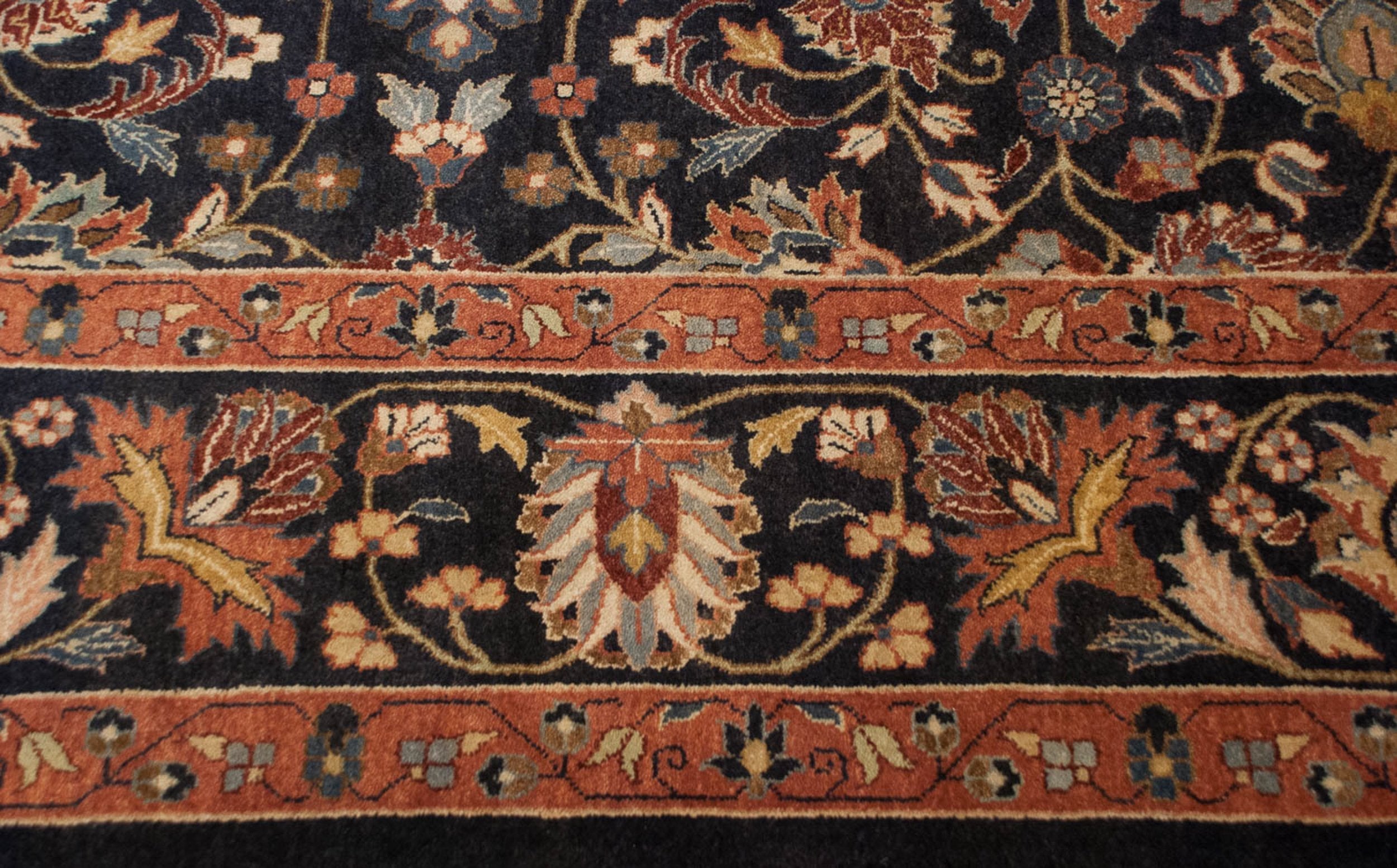 10x14 Vintage Indian Yezd Design Carpet by Old New House® - product image 6 for Resin Society