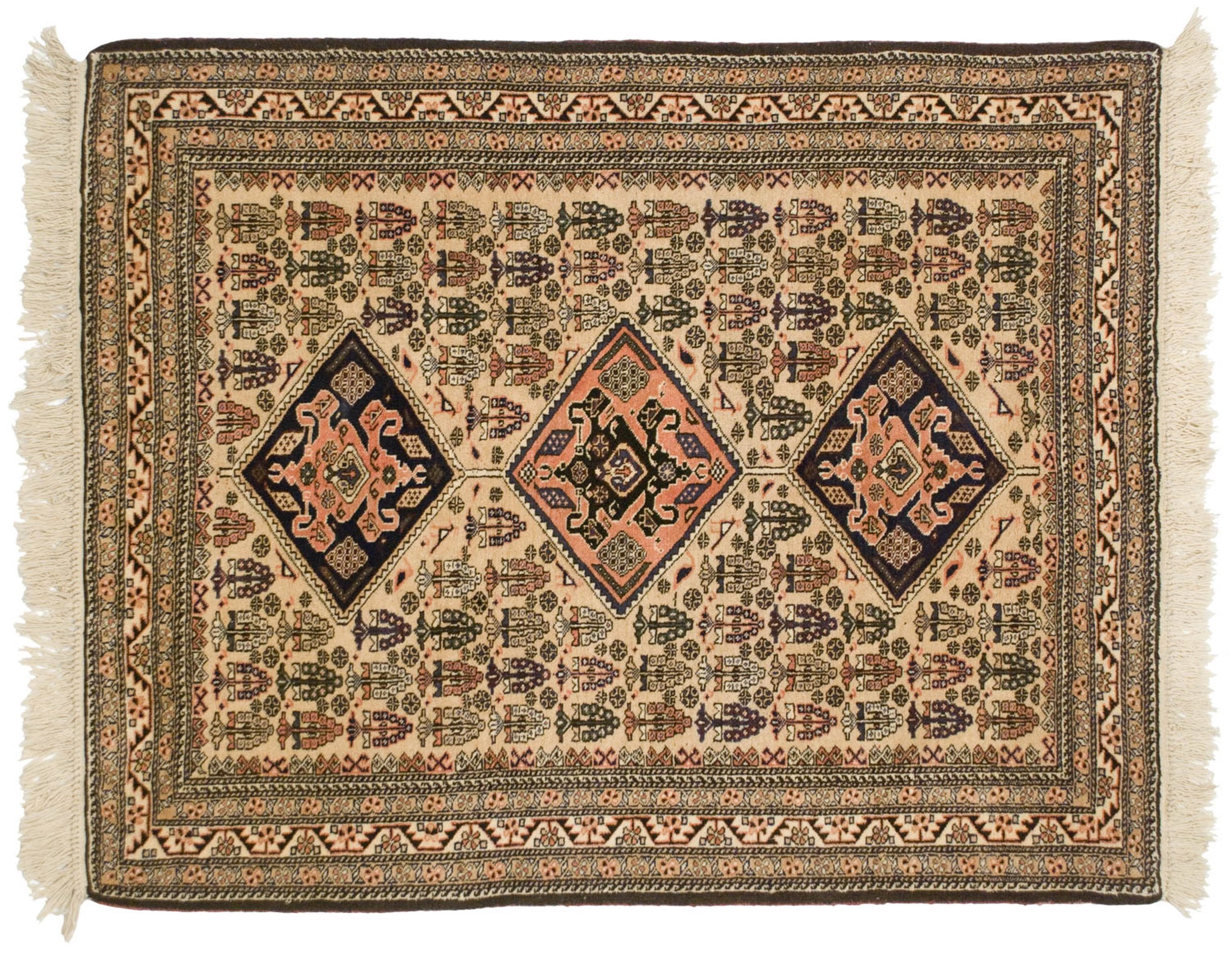 4.5x5.5 Vintage Ardebil Square Rug by Old New House® - main product image for Resin Society