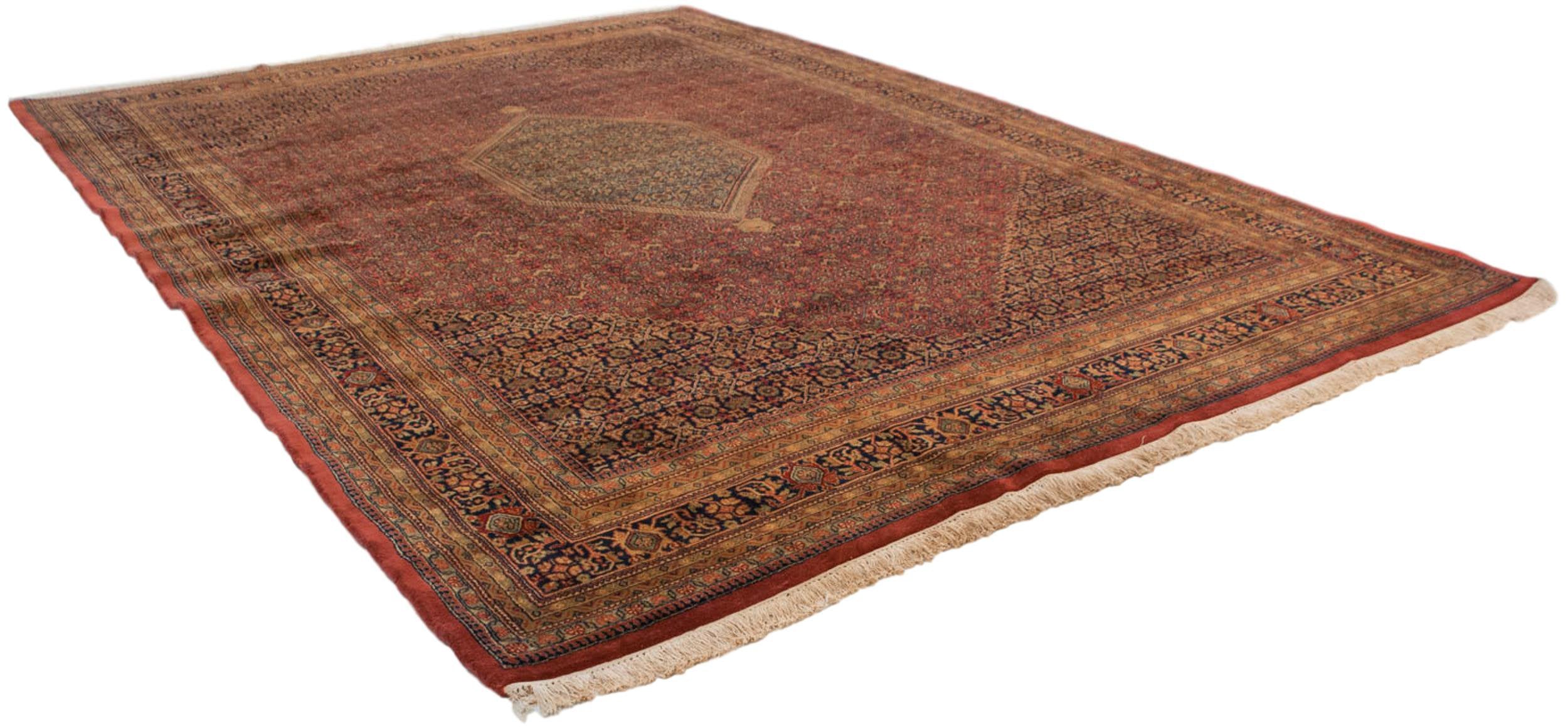 10x14 Vintage Tea Washed Indian Bijar Design Carpet by Old New House® - product image 8 for Resin Society