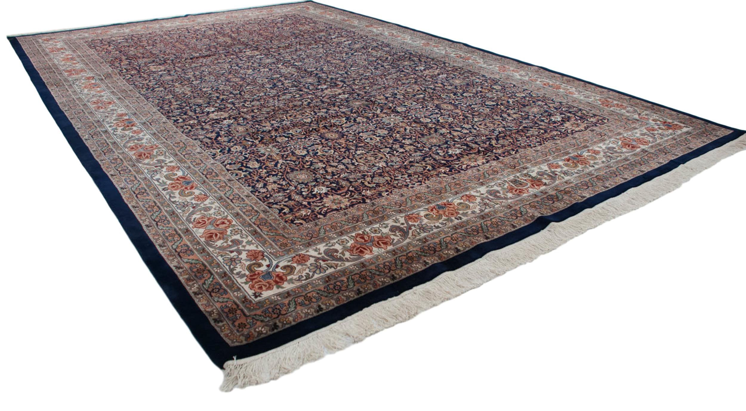 11.5x18 Vintage Indian Bijar Design Carpet by Old New House® - product image 8 for Resin Society