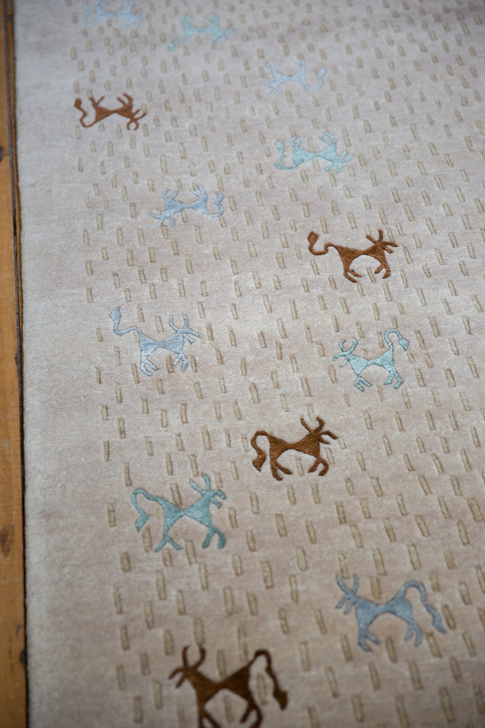 6x9 New Indian Folk Art Design Carpet by Old New House® - product image 13 for Resin Society