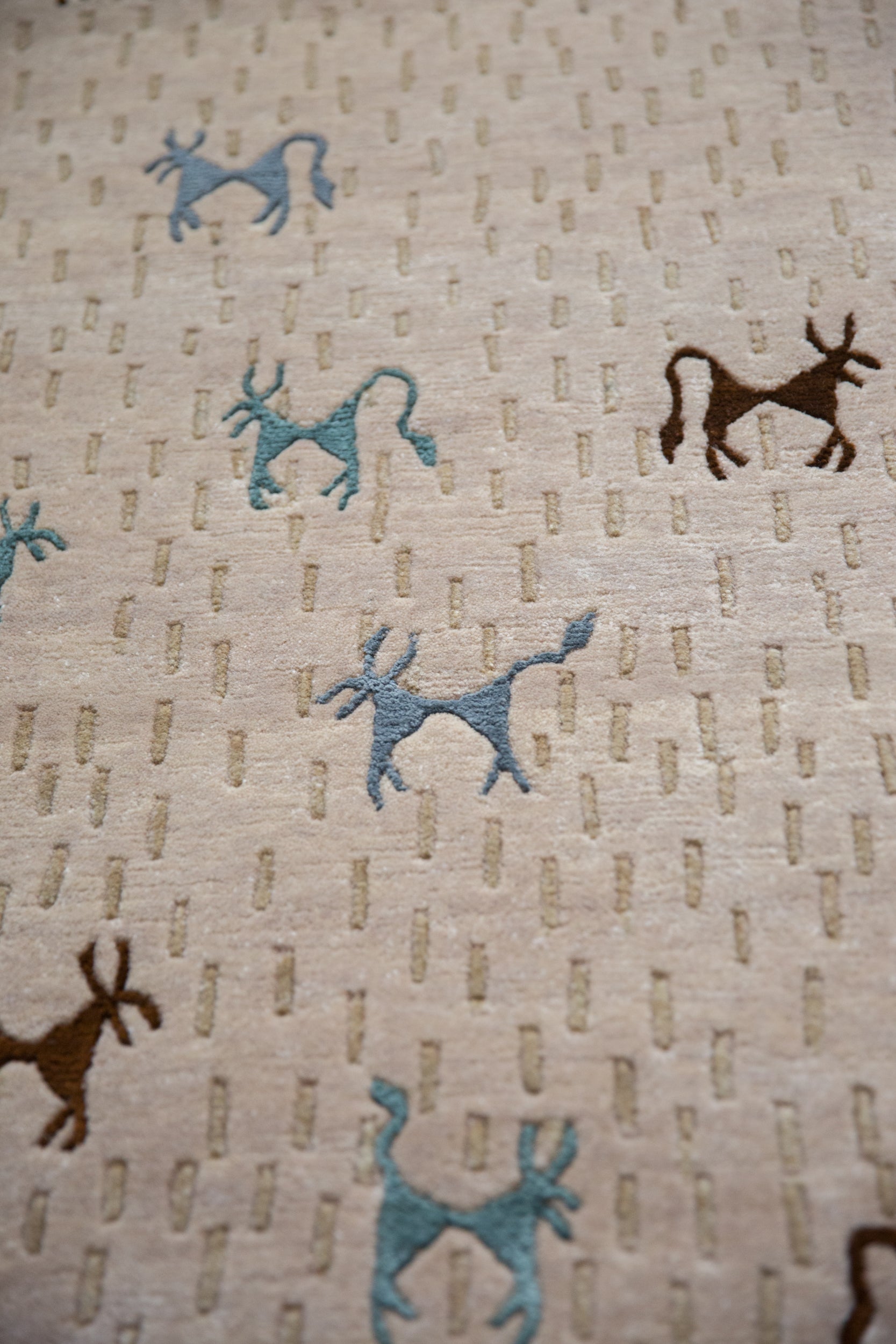6x9 New Indian Folk Art Design Carpet by Old New House® - product image 12 for Resin Society