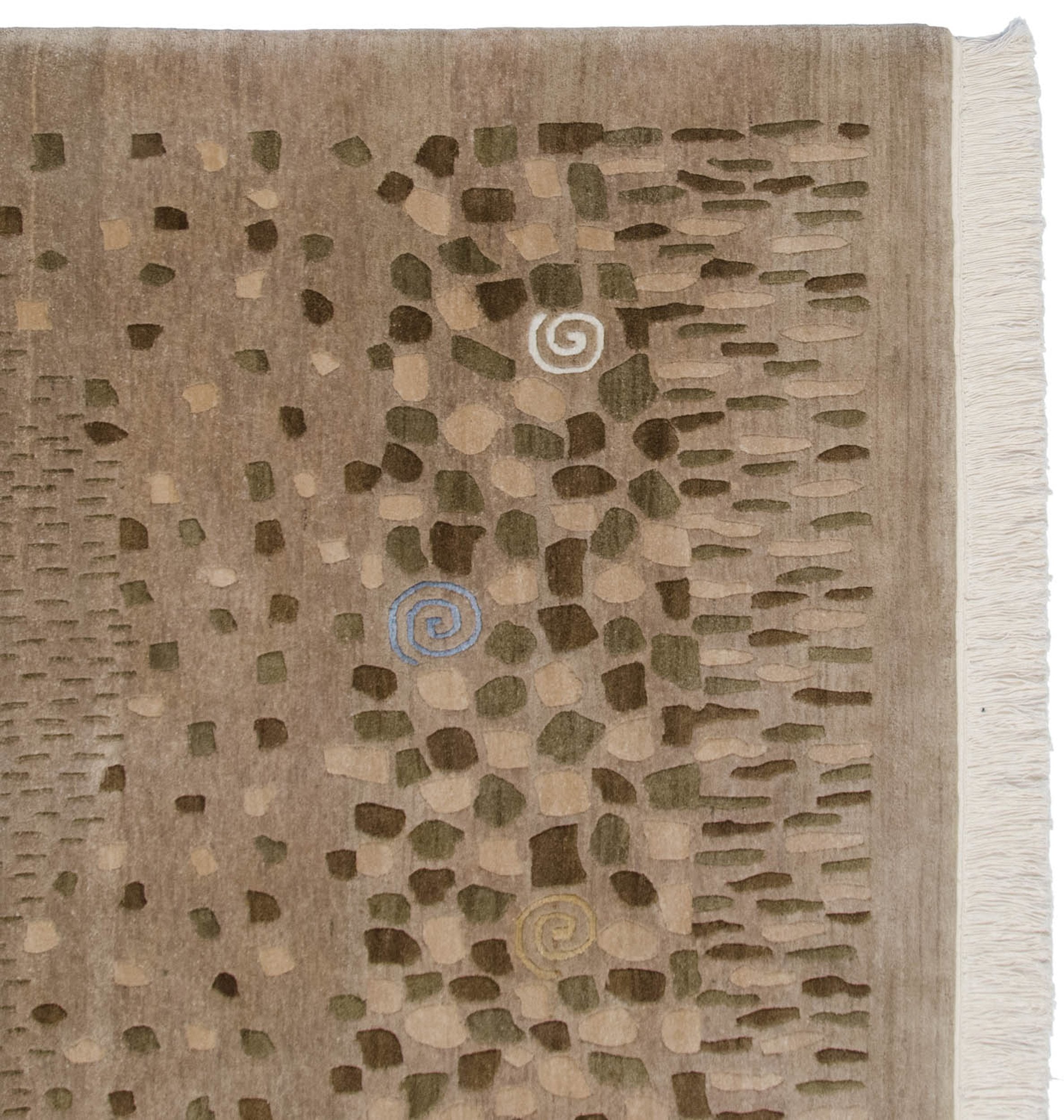 6x9 New Indian Folk Art Design Carpet by Old New House® - product image 5 for Resin Society