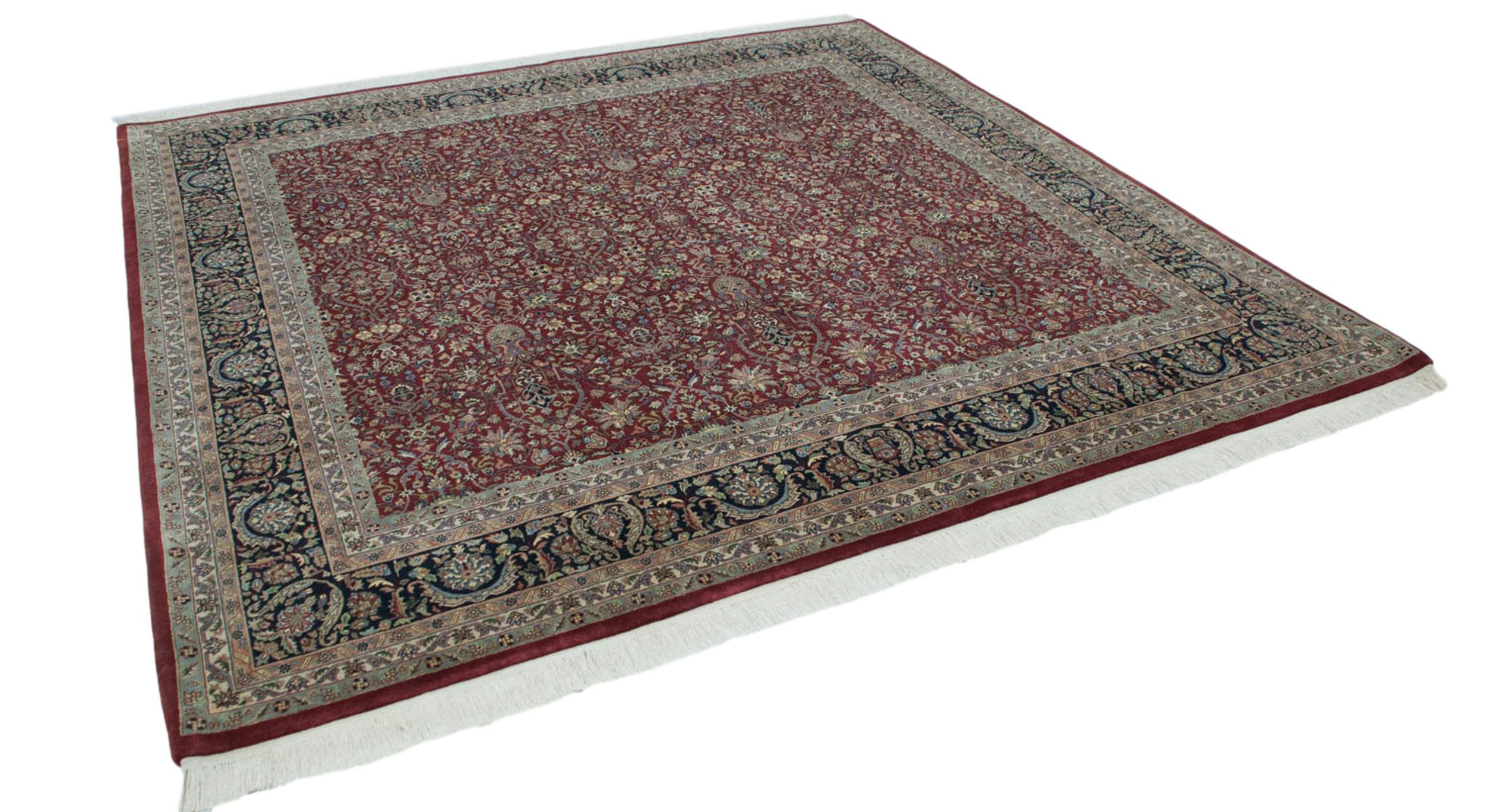 10x10 New Indian Tabriz Design Square Carpet by Old New House® - product image 4 for Resin Society