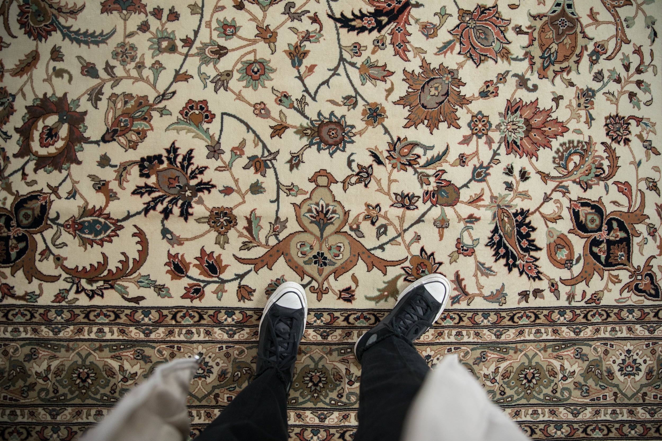 8x8 New Indian Isfahan Design Square Carpet by Old New House® - product image 2 for Resin Society