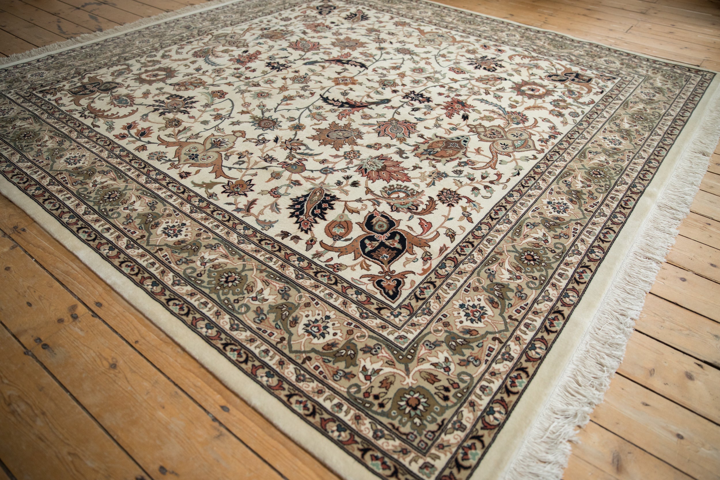 8x8 New Indian Isfahan Design Square Carpet by Old New House® - product image 4 for Resin Society