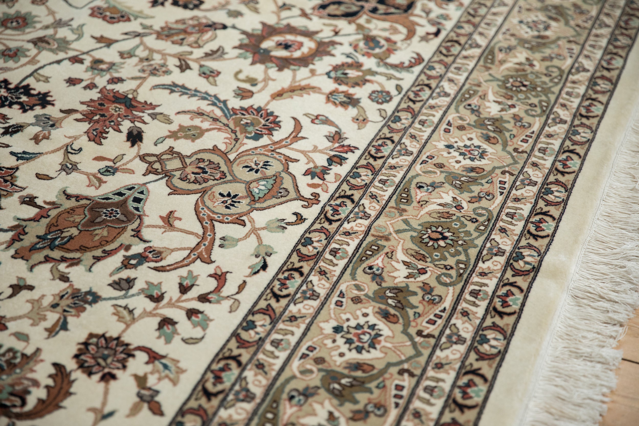 8x8 New Indian Isfahan Design Square Carpet by Old New House® - product image 5 for Resin Society