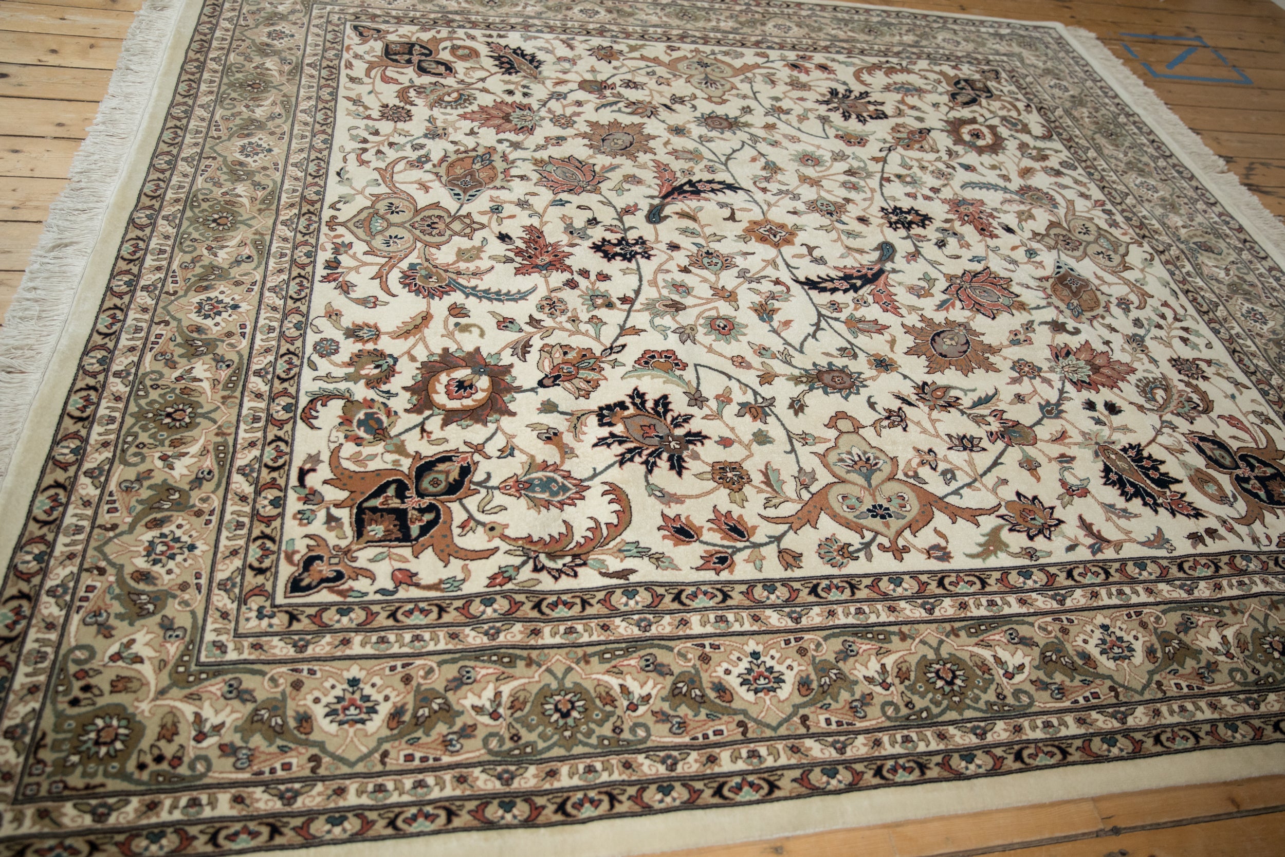 8x8 New Indian Isfahan Design Square Carpet by Old New House® - product image 6 for Resin Society