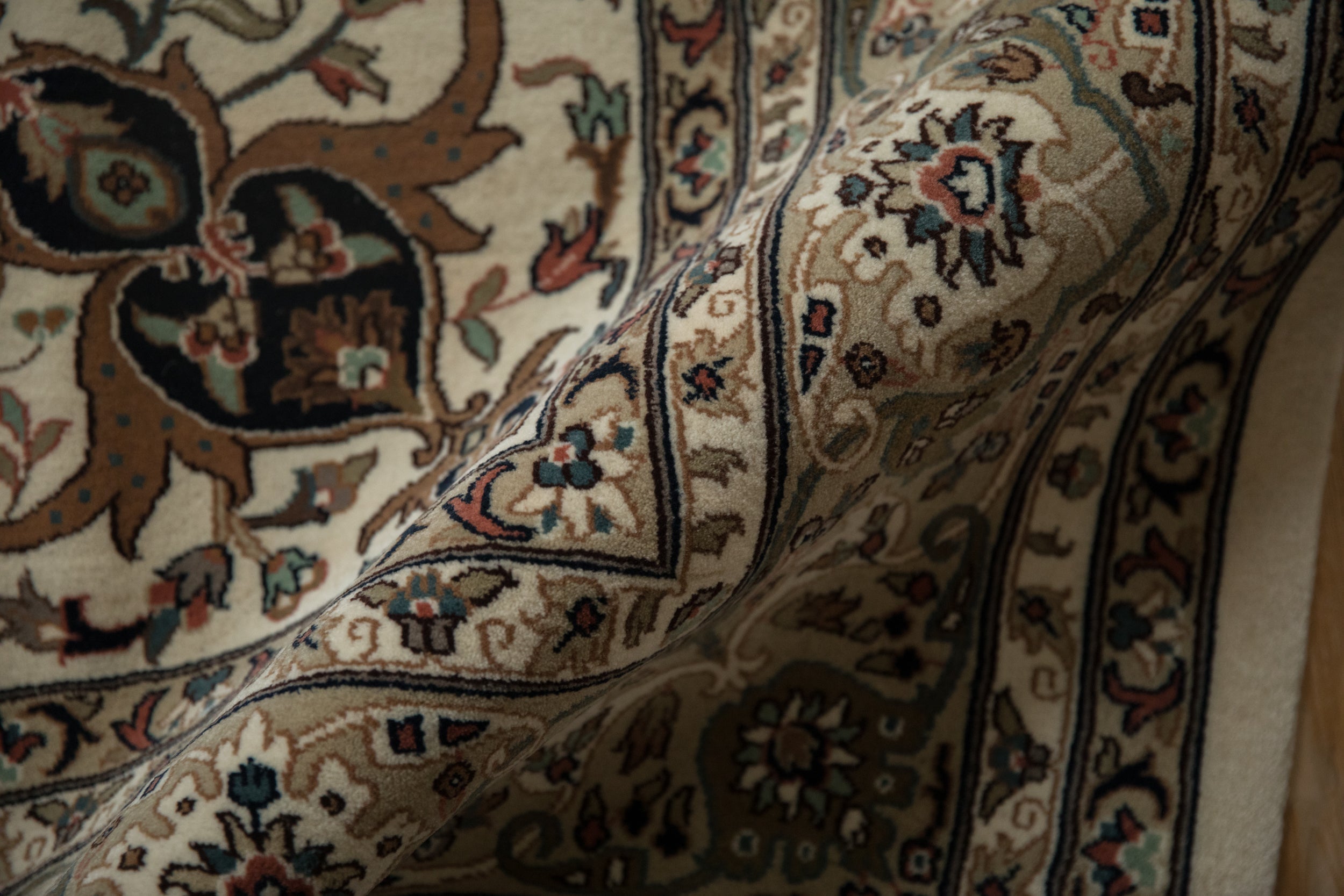 8x8 New Indian Isfahan Design Square Carpet by Old New House® - product image 10 for Resin Society