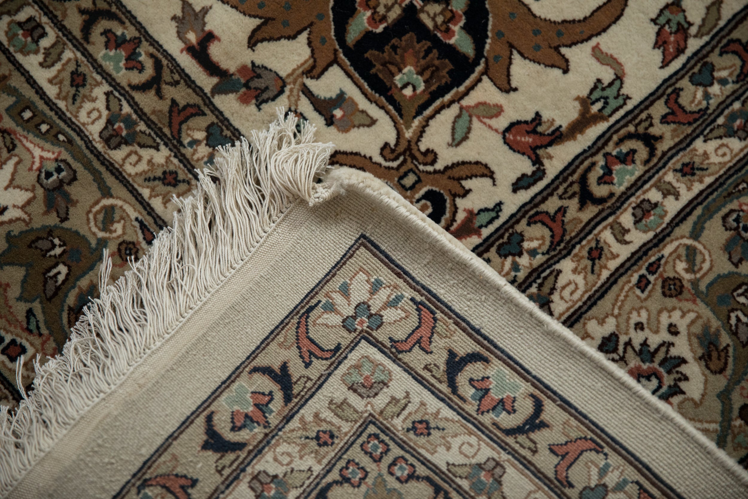 8x8 New Indian Isfahan Design Square Carpet by Old New House® - product image 11 for Resin Society