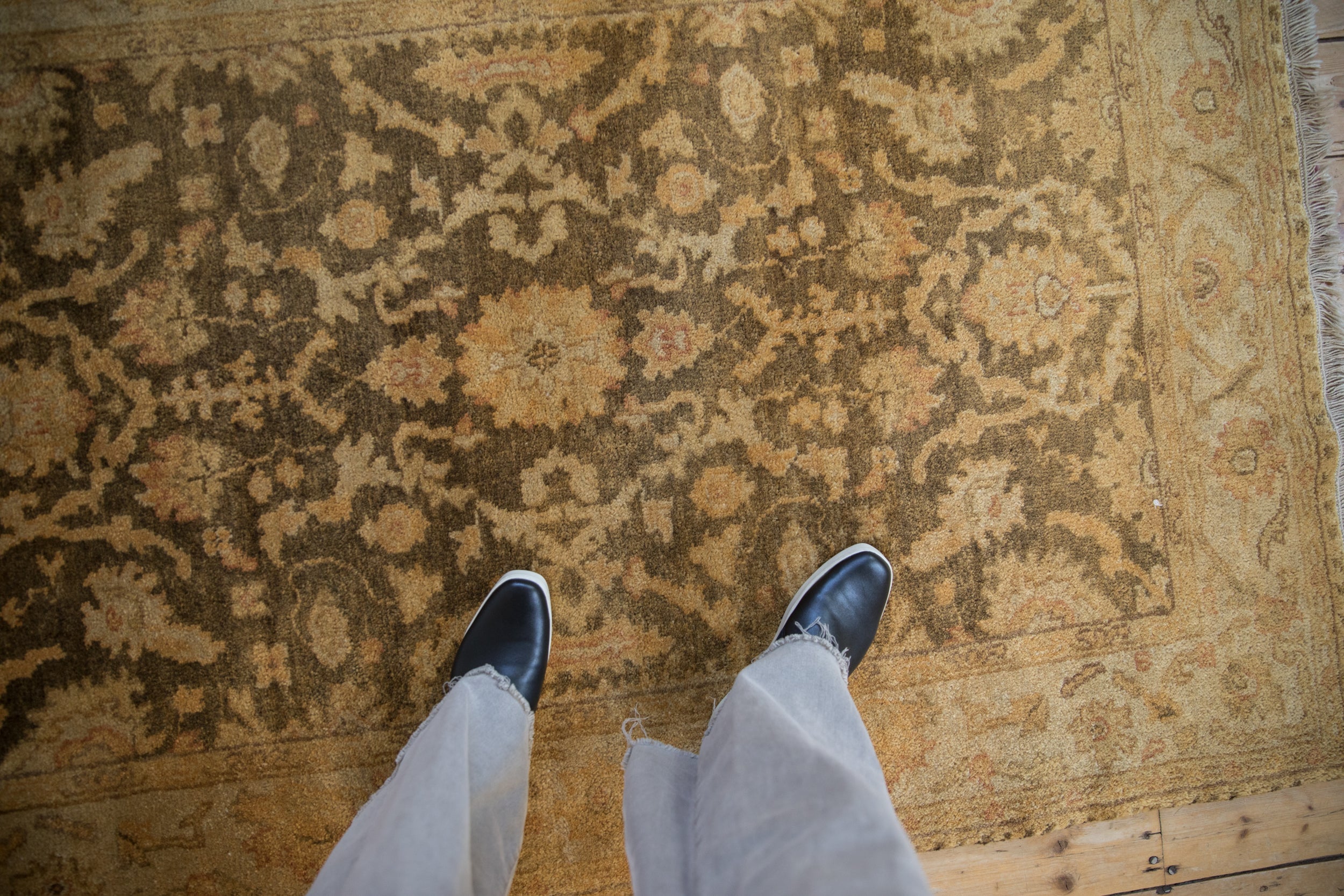 4x6 New Gold Wash Indian Oushak Design Rug by Old New House® - product image 2 for Resin Society