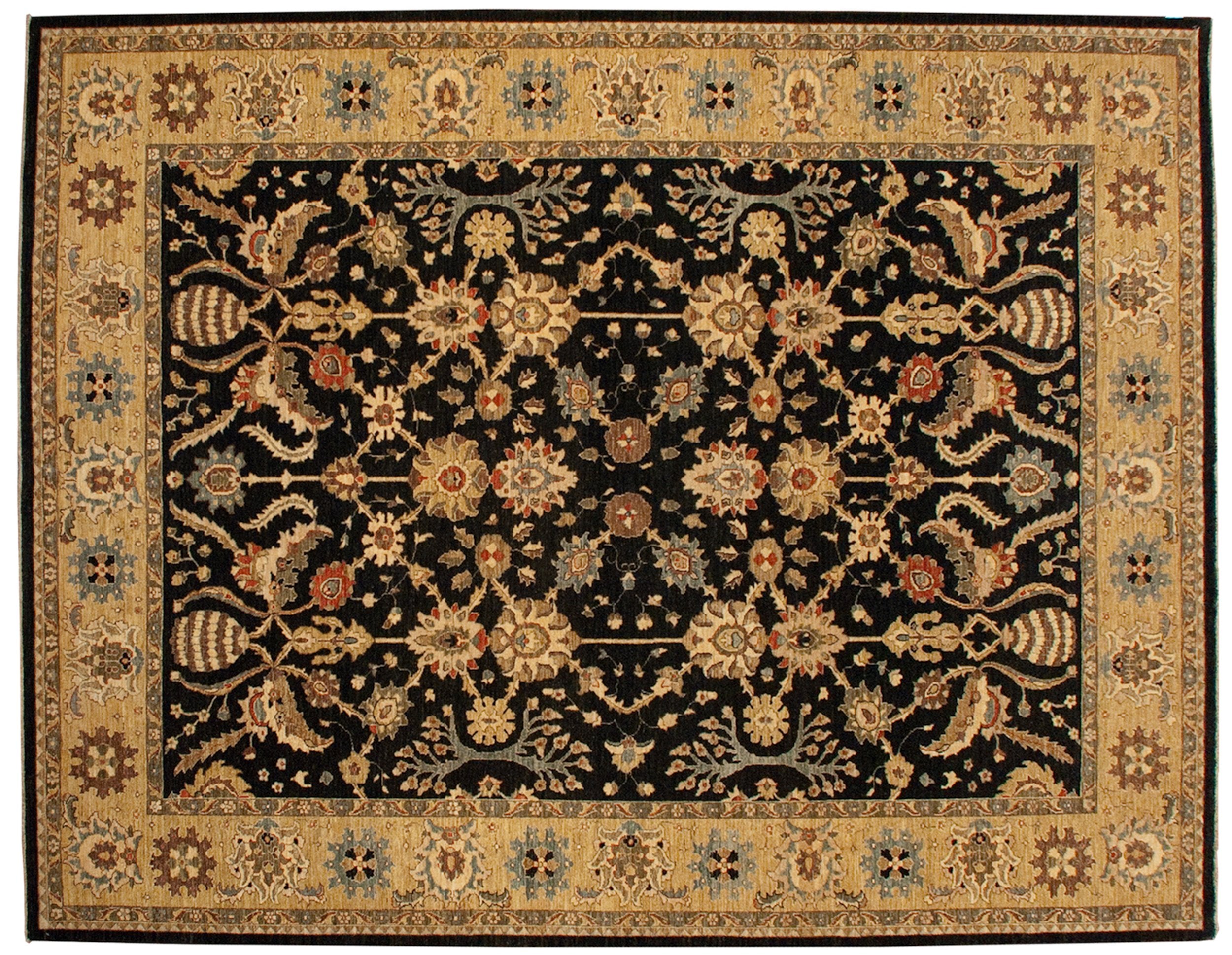 9x11.5 New Pakistani Sultanabad Design Carpet by Old New House® - main product image for Resin Society