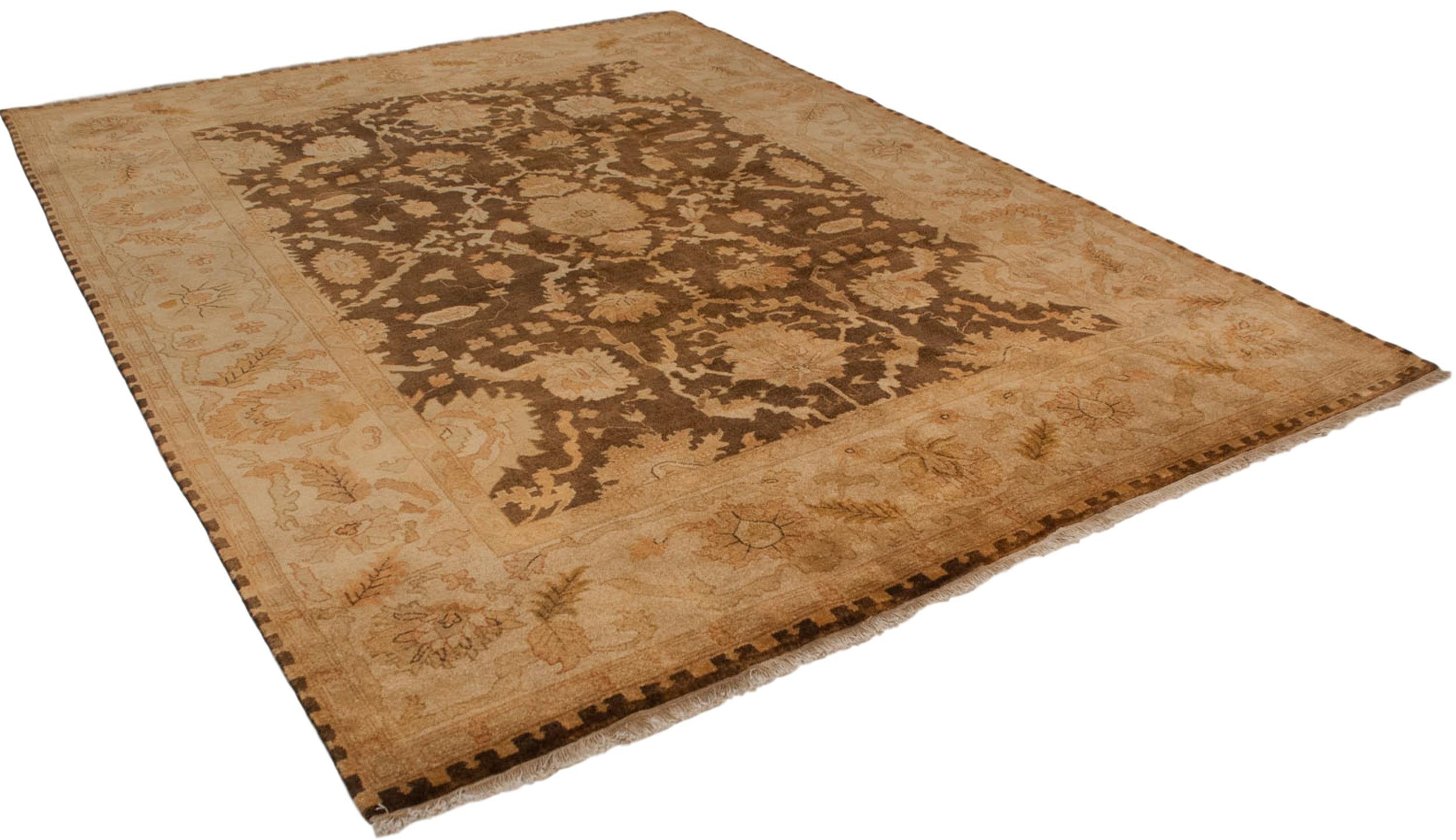 9x12 New Gold Wash Indian Oushak Design Carpet by Old New House® - product image 8 for Resin Society