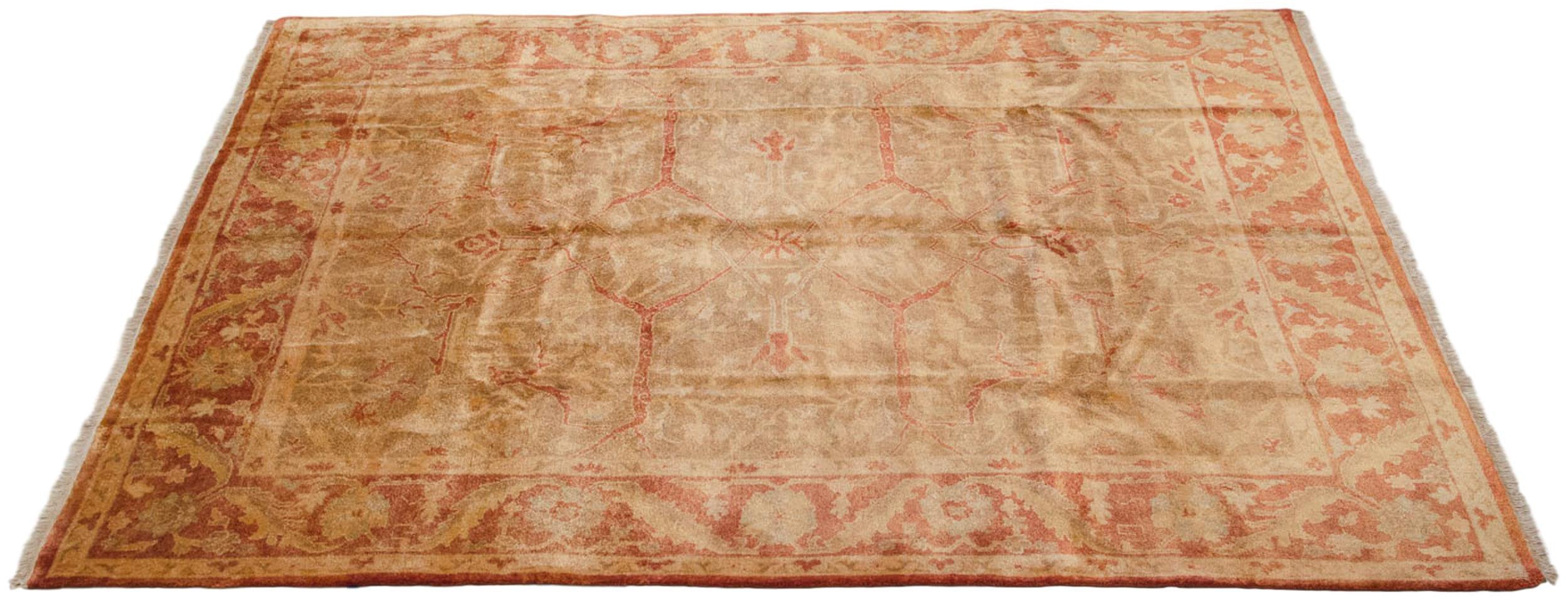 8x10 New Gold Wash Indian Oushak Design Carpet by Old New House® - product image 2 for Resin Society