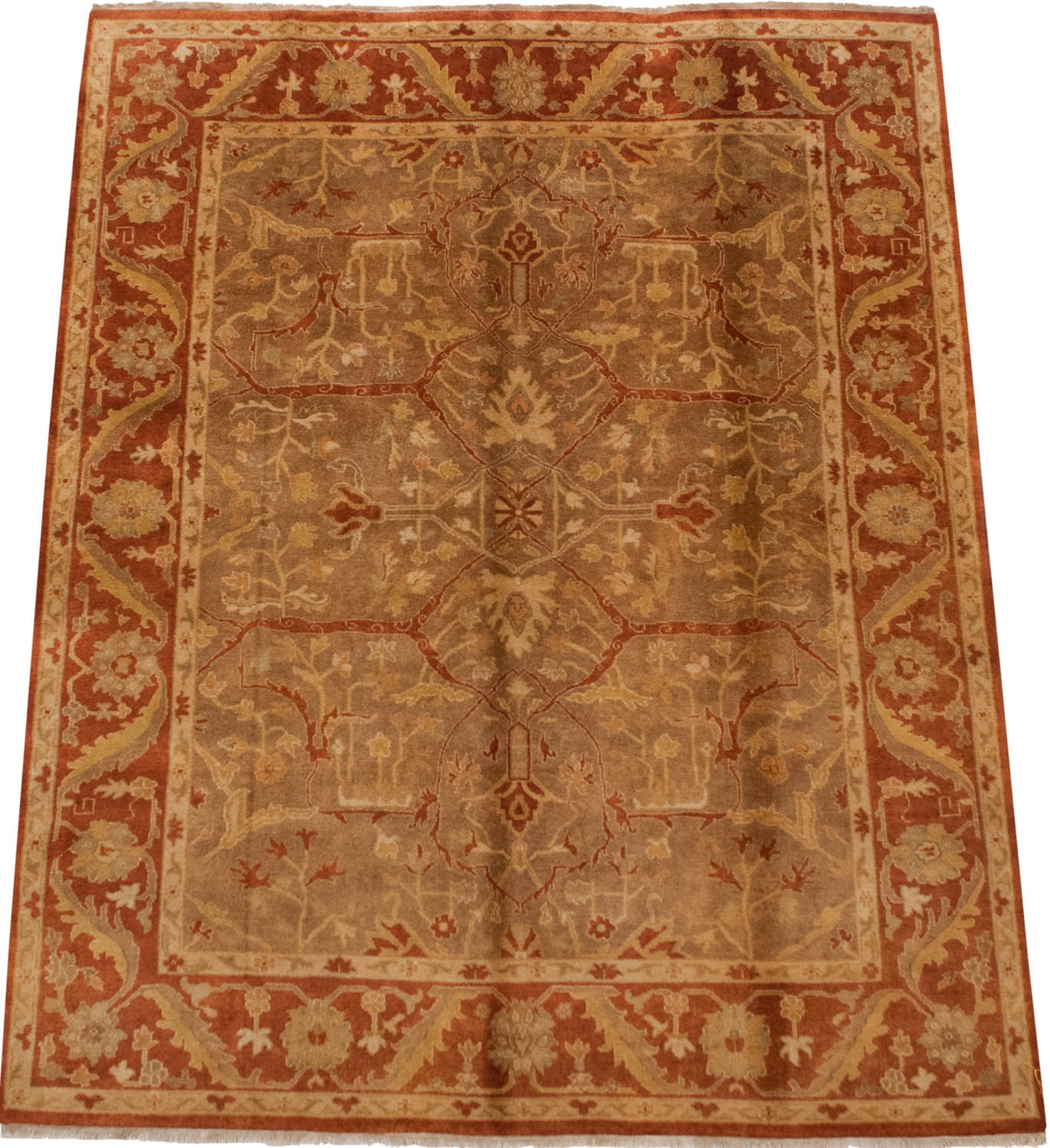 8x10 New Gold Wash Indian Oushak Design Carpet by Old New House® - product image 2 for Resin Society